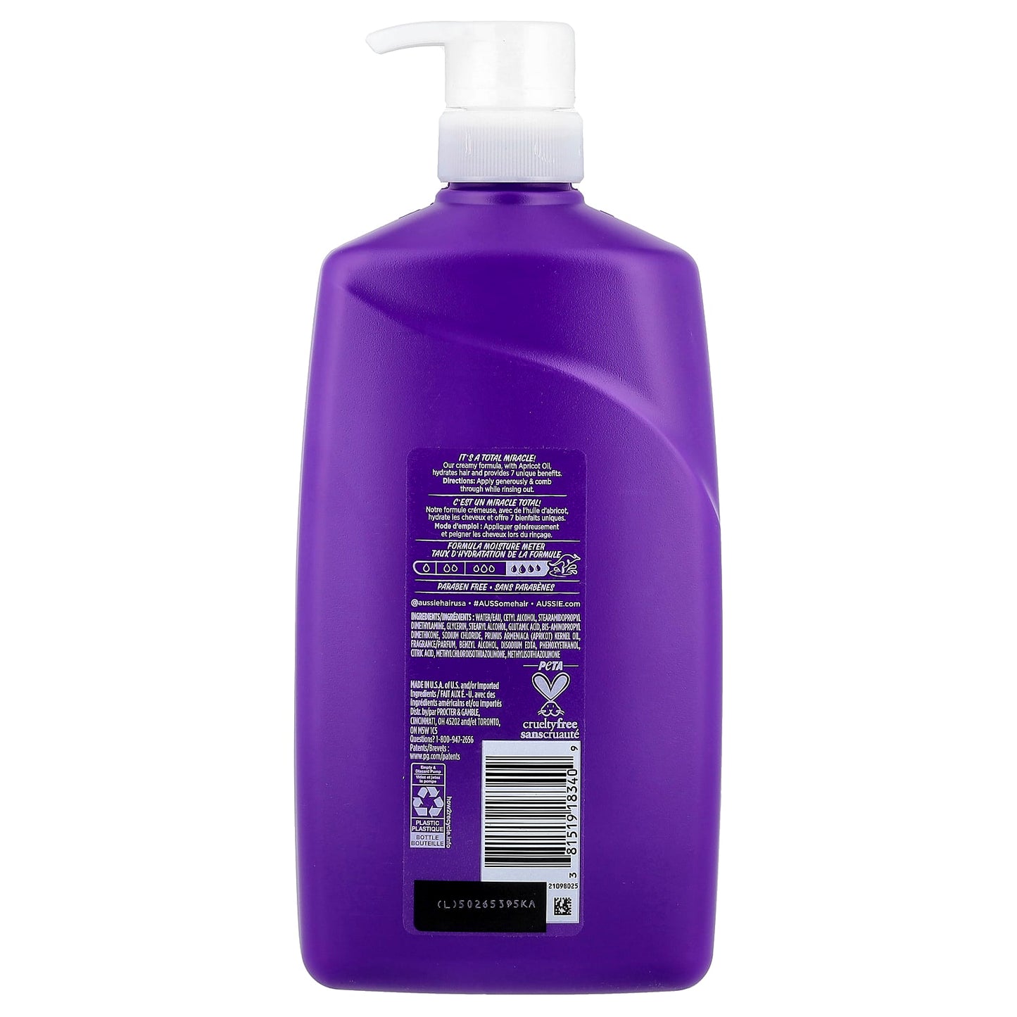 Aussie Total Miracle Conditioner, Hydrates & Nourishes Hair, 26.2 fl oz - Image 2