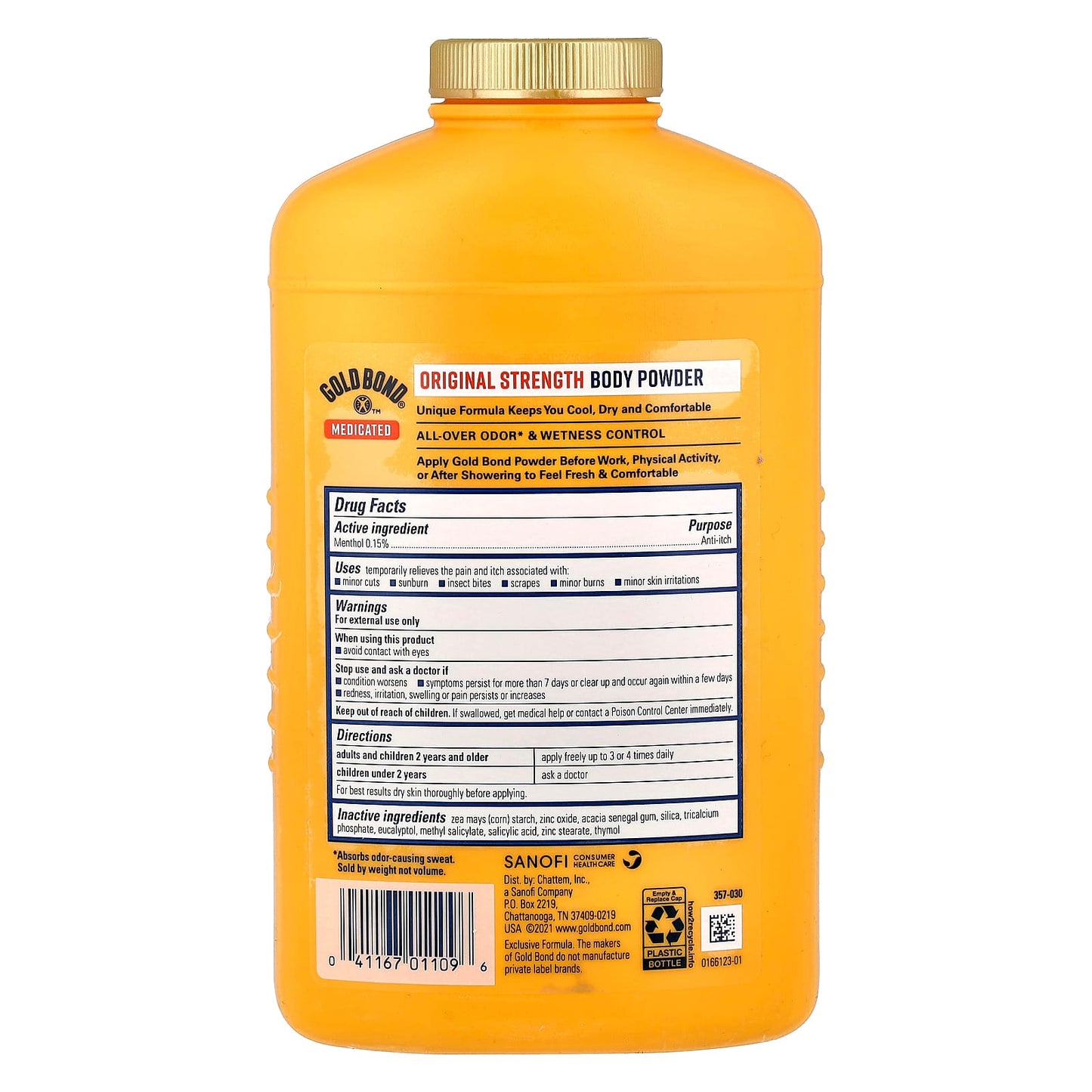 Gold Bond Triple Action Body Powder - Talc-Free, Medicated & Odor Control - Image 2