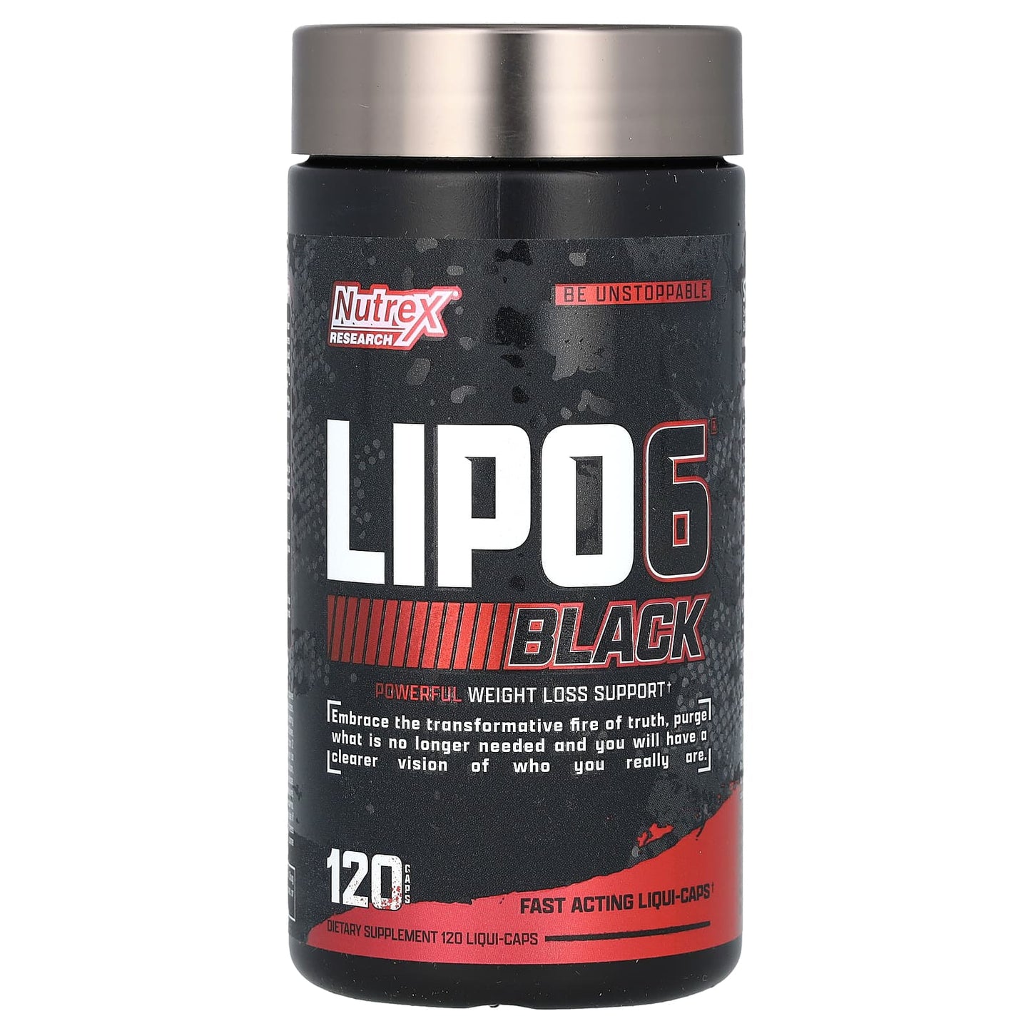 Nutrex Research, LIPO 6, Black, 120 Liqui-Caps - Image 1