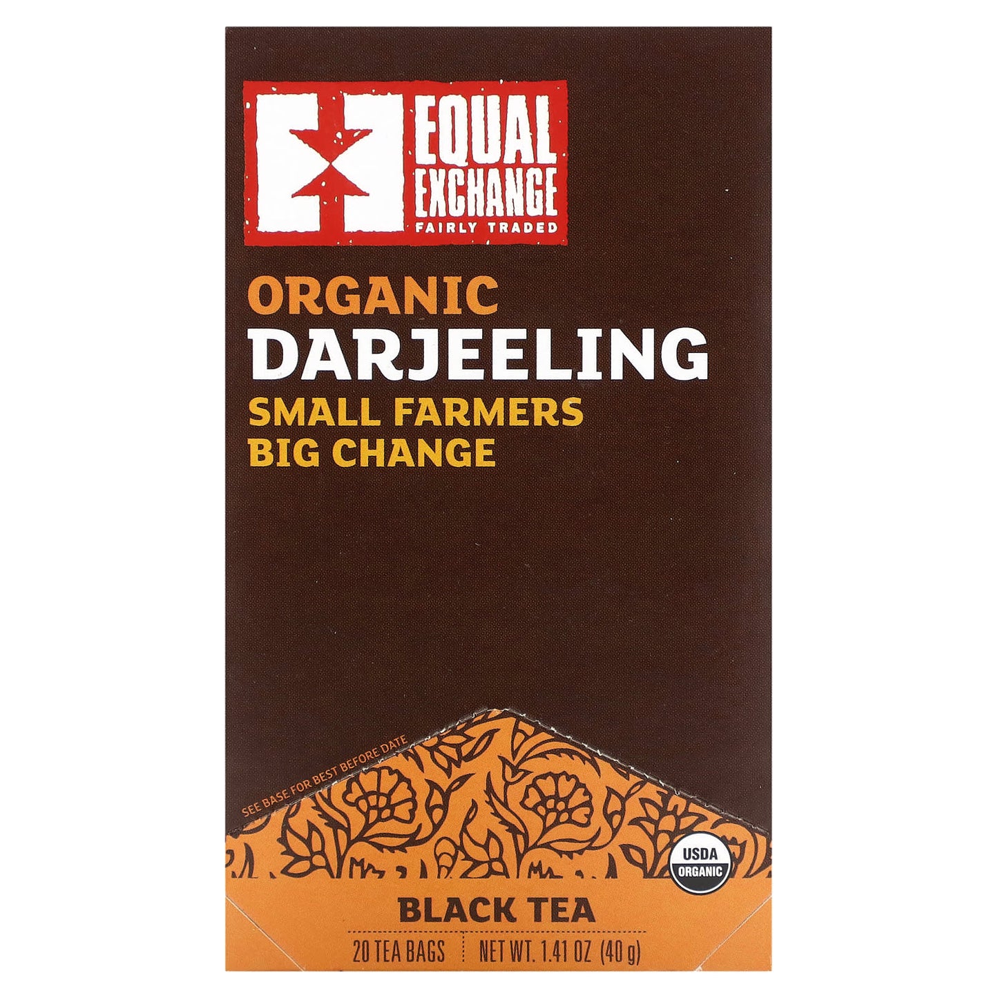 Equal Exchange USDA Organic Fair Trade Darjeeling Black Tea - Image 1