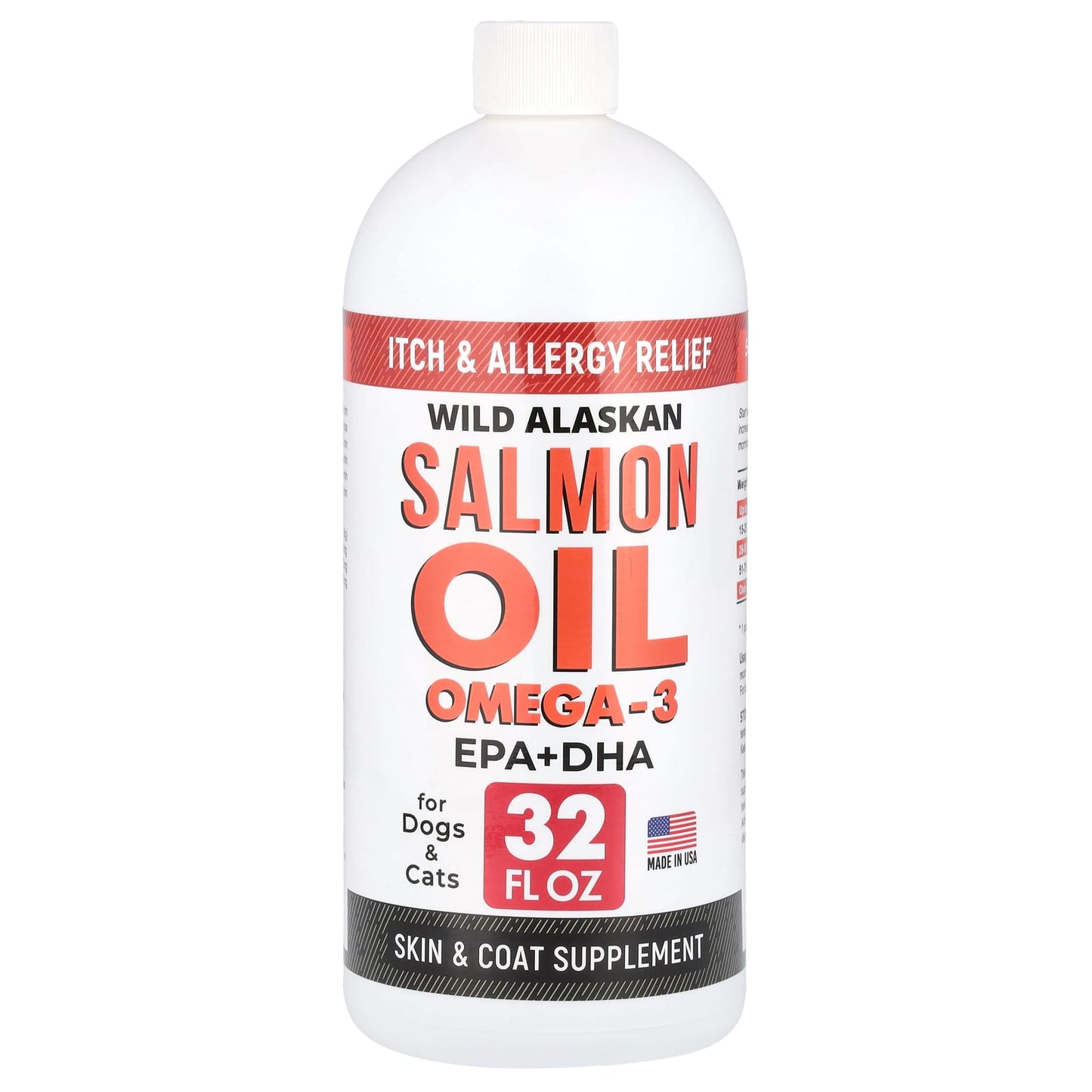 StrellaLab, Wild Alaskan Salmon Oil Omega-3, For Dogs & Cats, 32 fl oz - Image 1