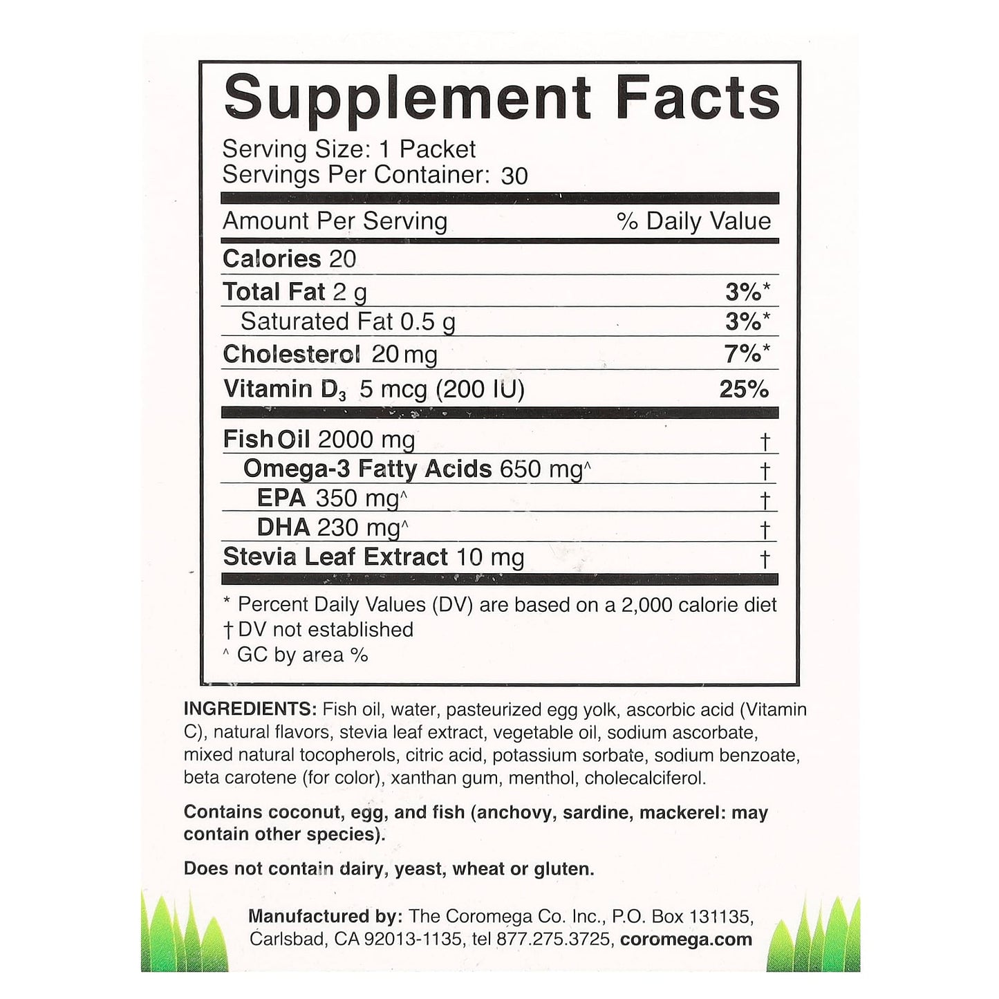 Kids' Omega-3 Supplements by Coromega – Tropical Orange + Vitamin D - Image 2