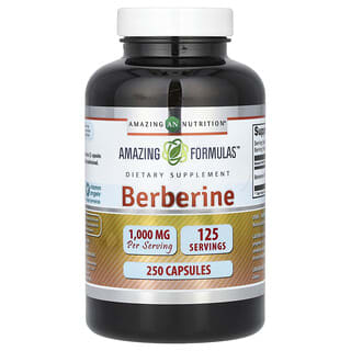 Berberine 500mg, 250 Capsules for Healthy Blood Sugar & Heart Support