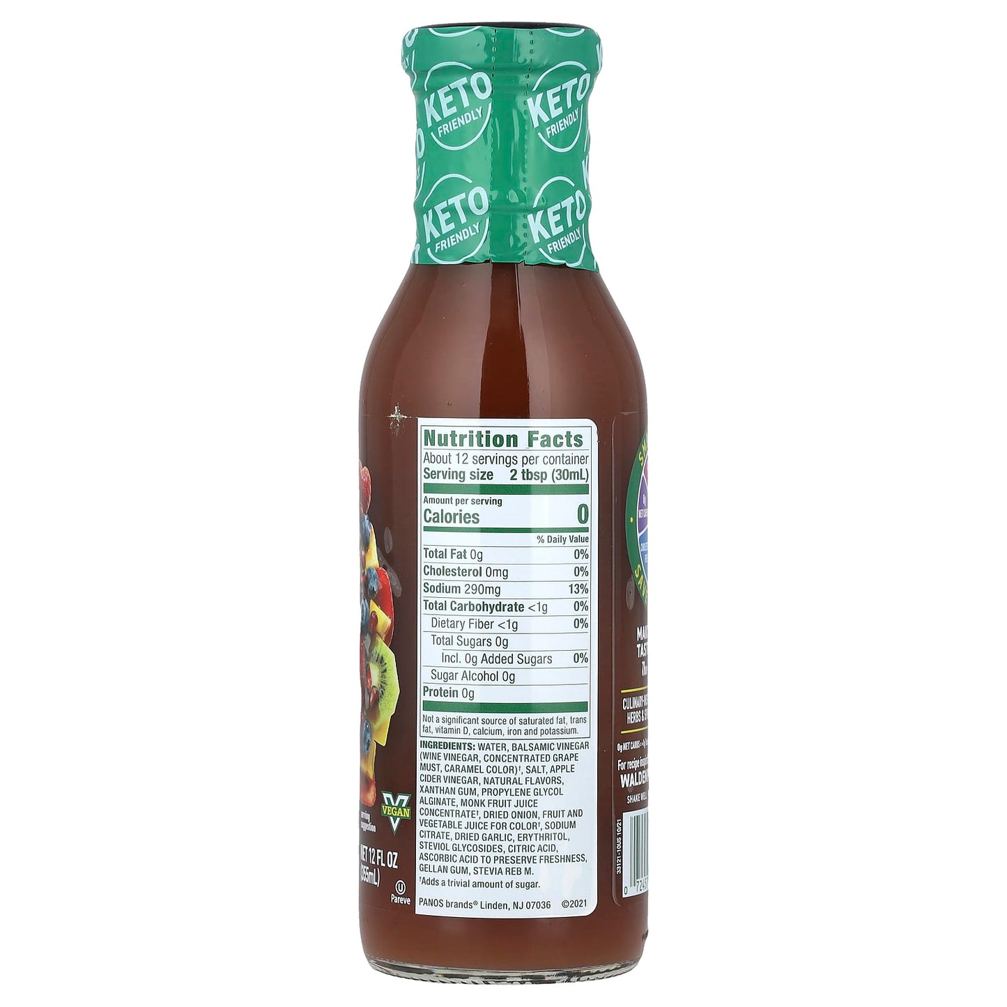 Walden Farms, Balsamic Vinaigrette, Super Fruits , 12 fl oz (355 ml) - Image 2