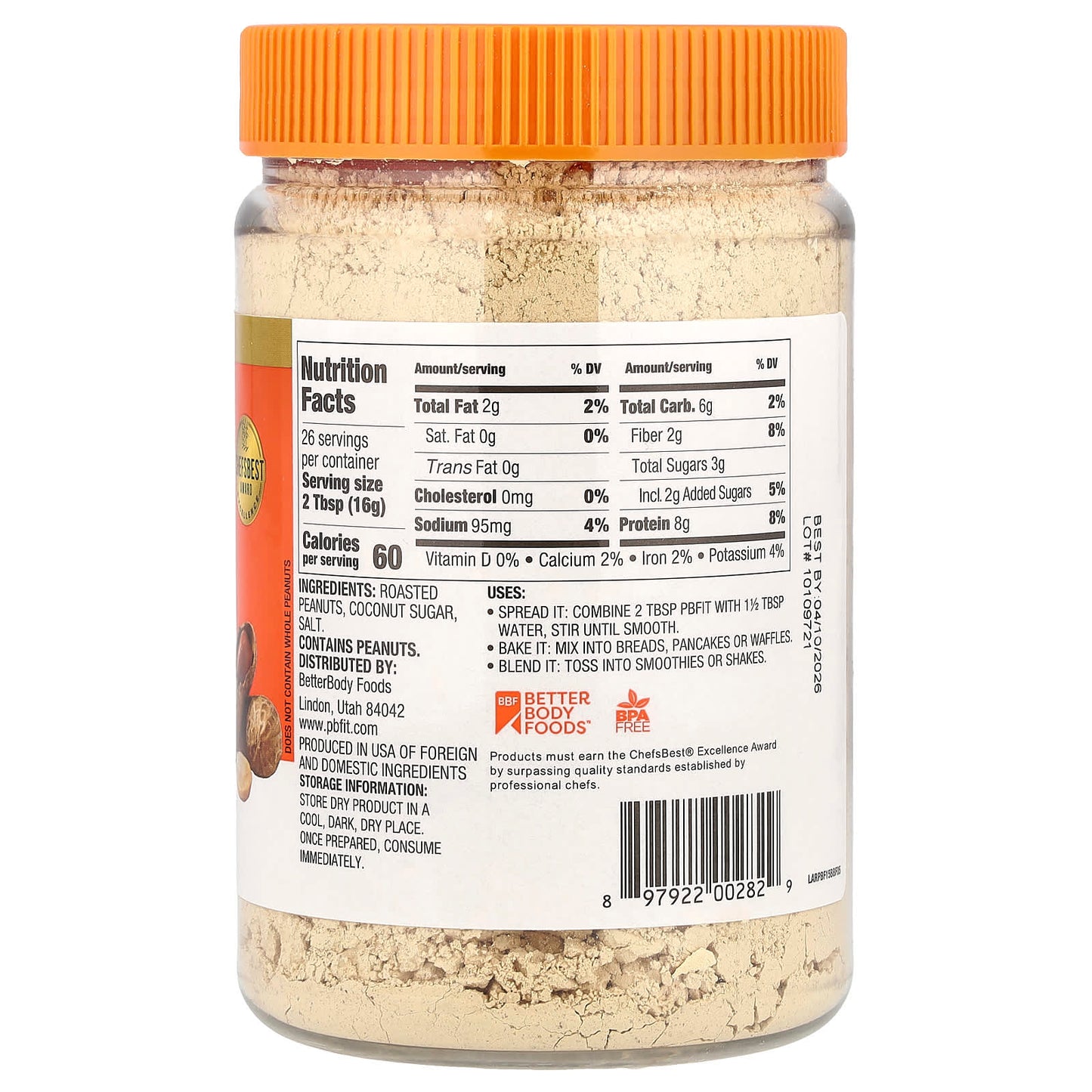 PBfit, Roasted Peanut Powder, Classic , 15 oz (425 g) - Image 2