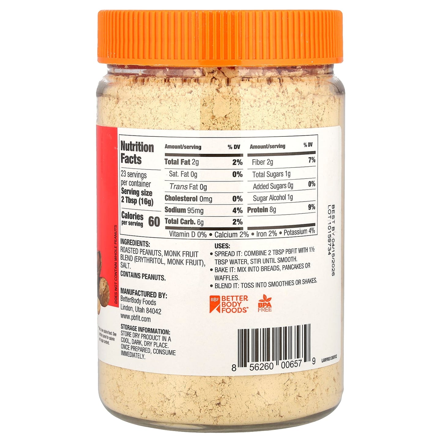 PBfit, Roasted Peanut Powder, 13 oz (368 g)