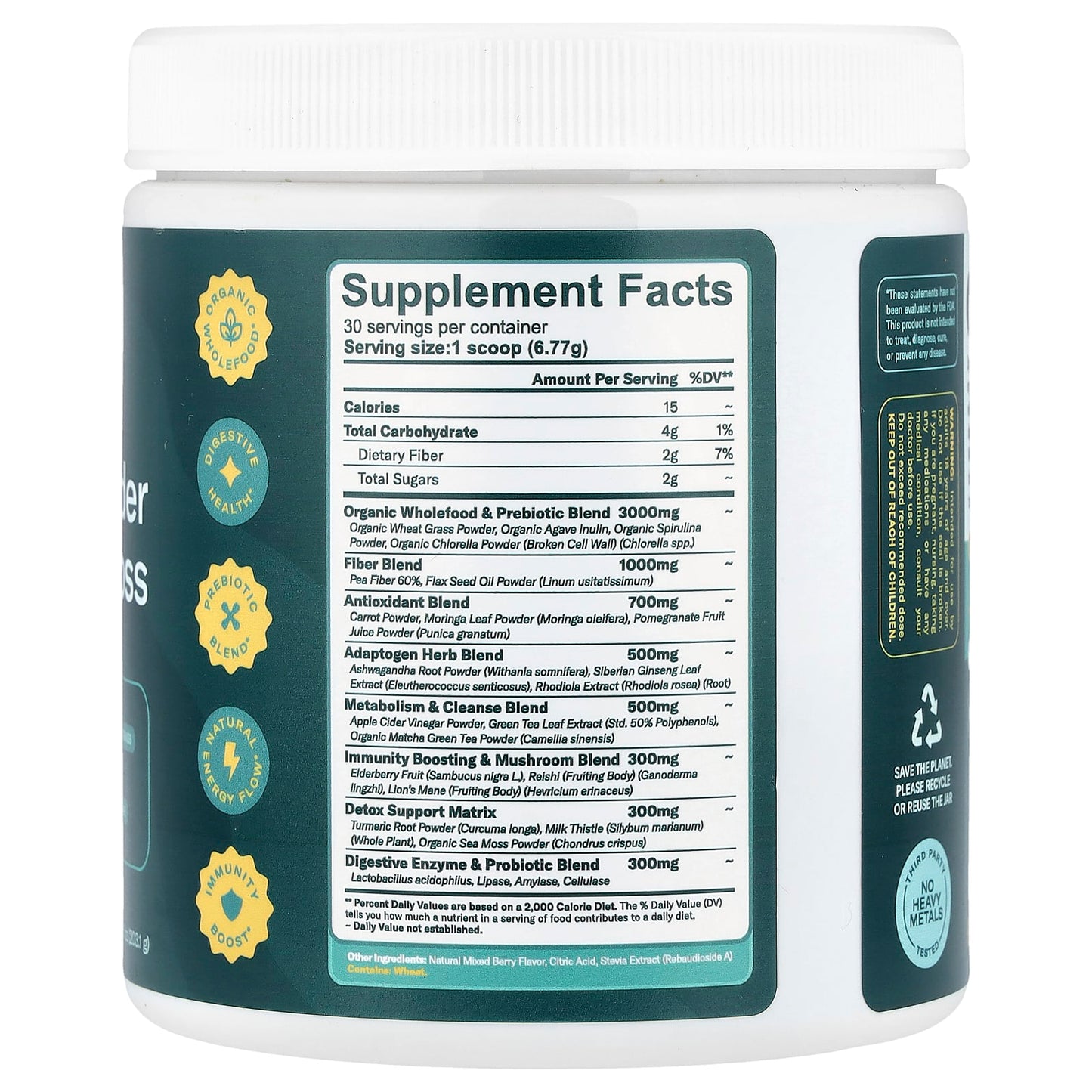 True Sea Moss, Natural Superfood, Greens Powder & Organic Sea Moss, 7.16 oz (203.1 g) - Image 2
