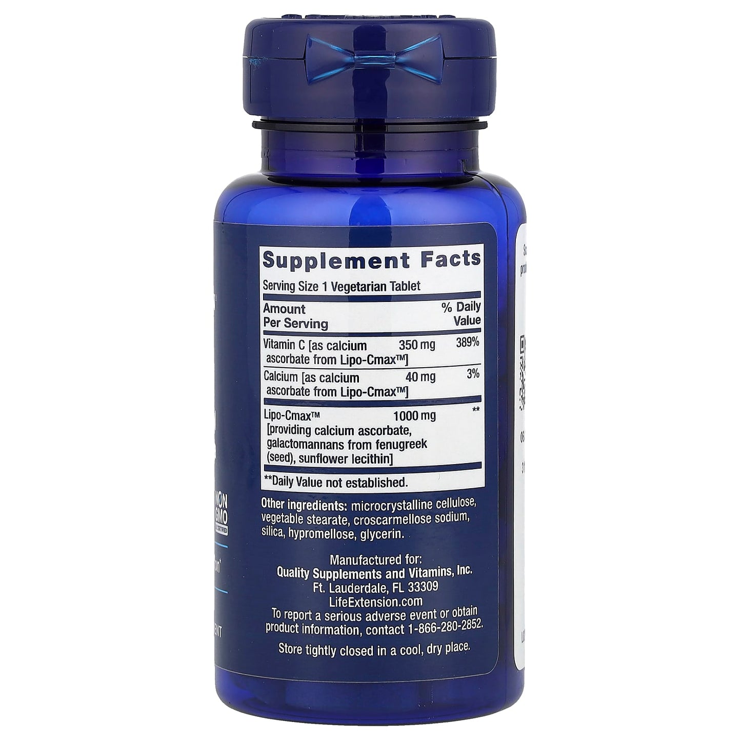 Life Extension, Vitamin C, 60 Vegetarian Tablets