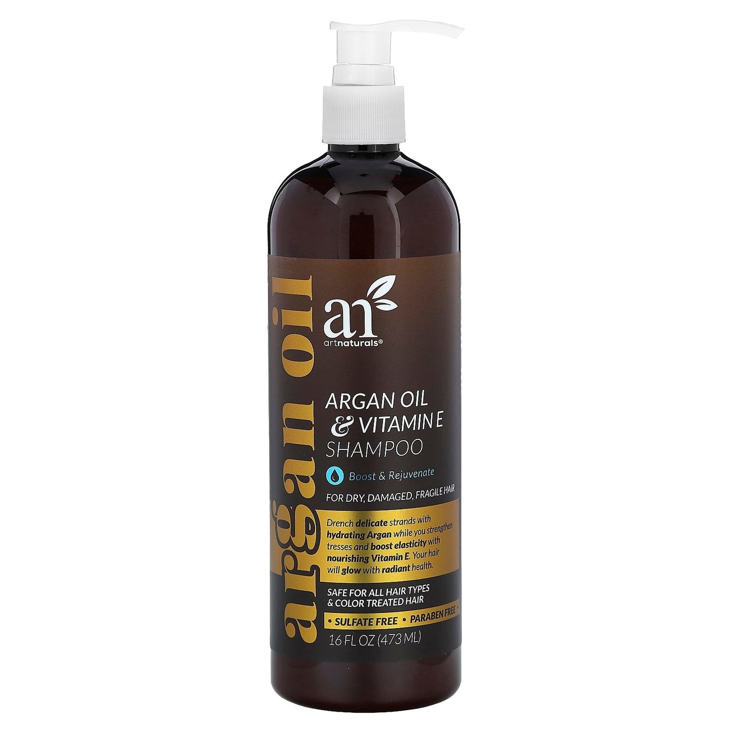 Argan Oil & Vitamin E Shampoo for Dry, Damaged Hair - 16 fl oz - Image 1