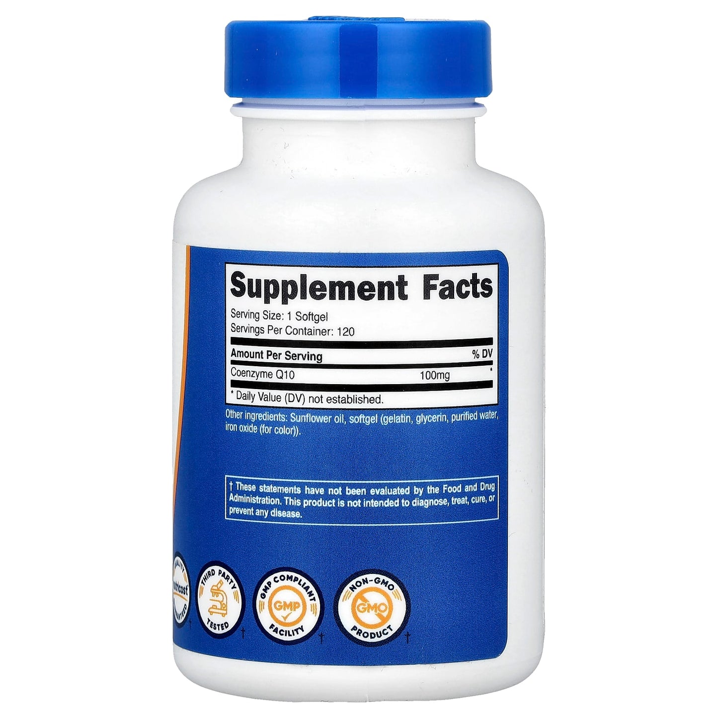 Nutricost, CoQ10, 100 mg, 120 Softgels