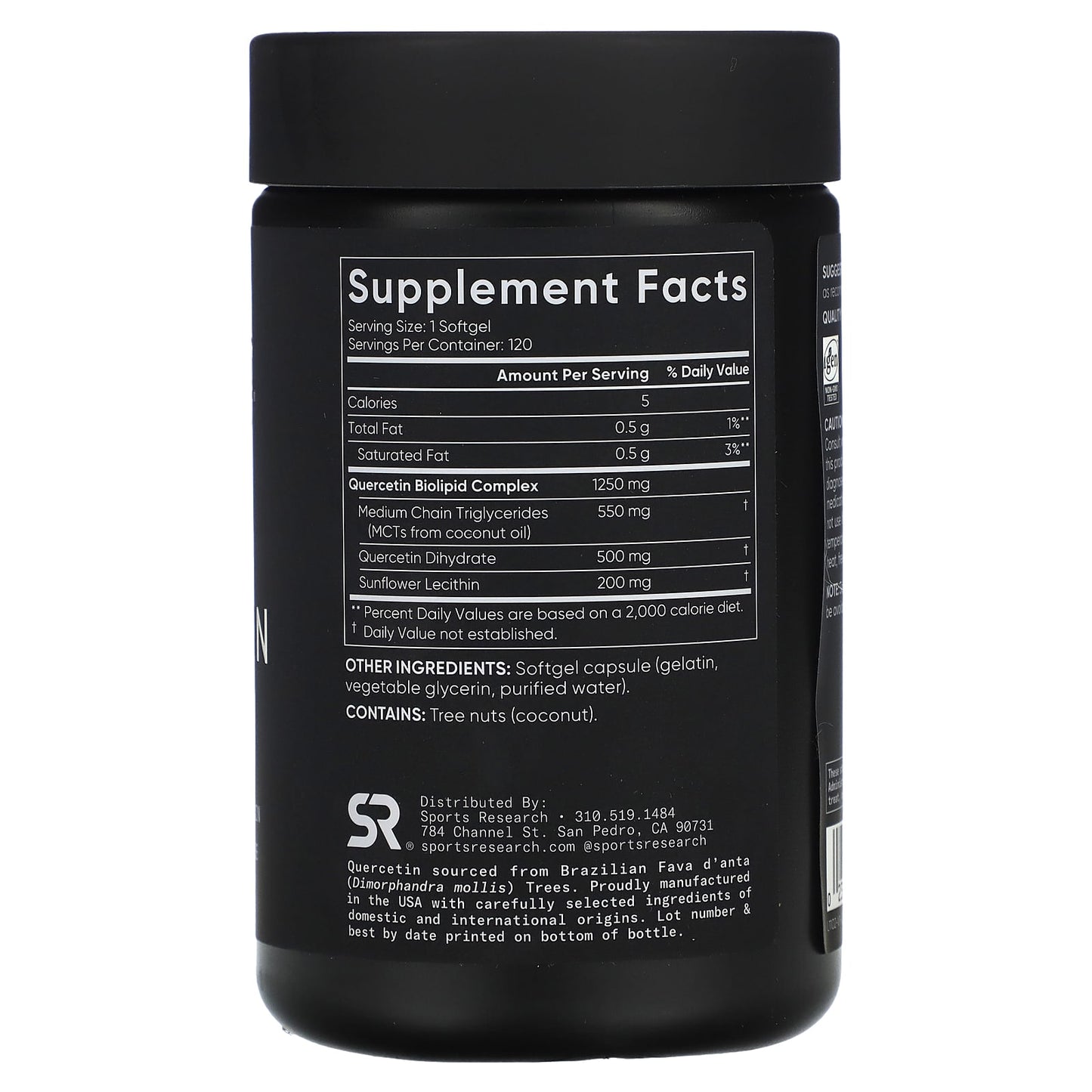Sports Research, Quercetin, 120 Softgels - Image 2