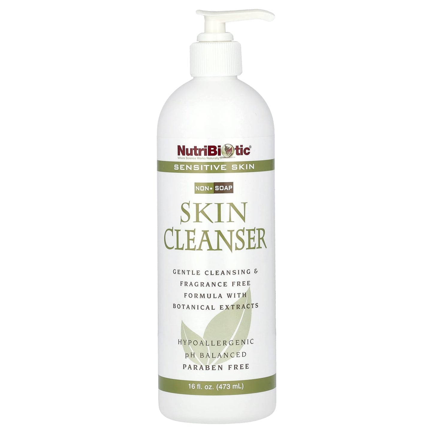 NutriBiotic, Skin Cleanser, Non-Soap, Fragrance Free, 16 fl oz (473 ml) - Image 1