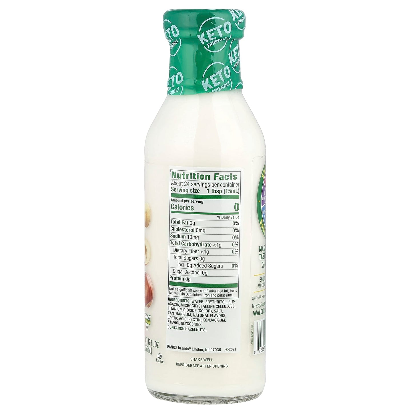 Walden Farms, Coffee Creamer, Hazelnut, 12 fl oz (355 ml)