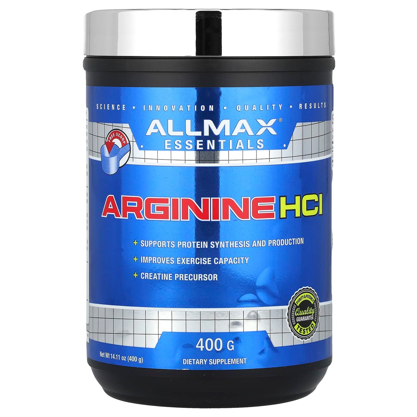 ALLMAX Essentials Arginine HCl Supplement, 14.11 oz (400 g) - Image 1