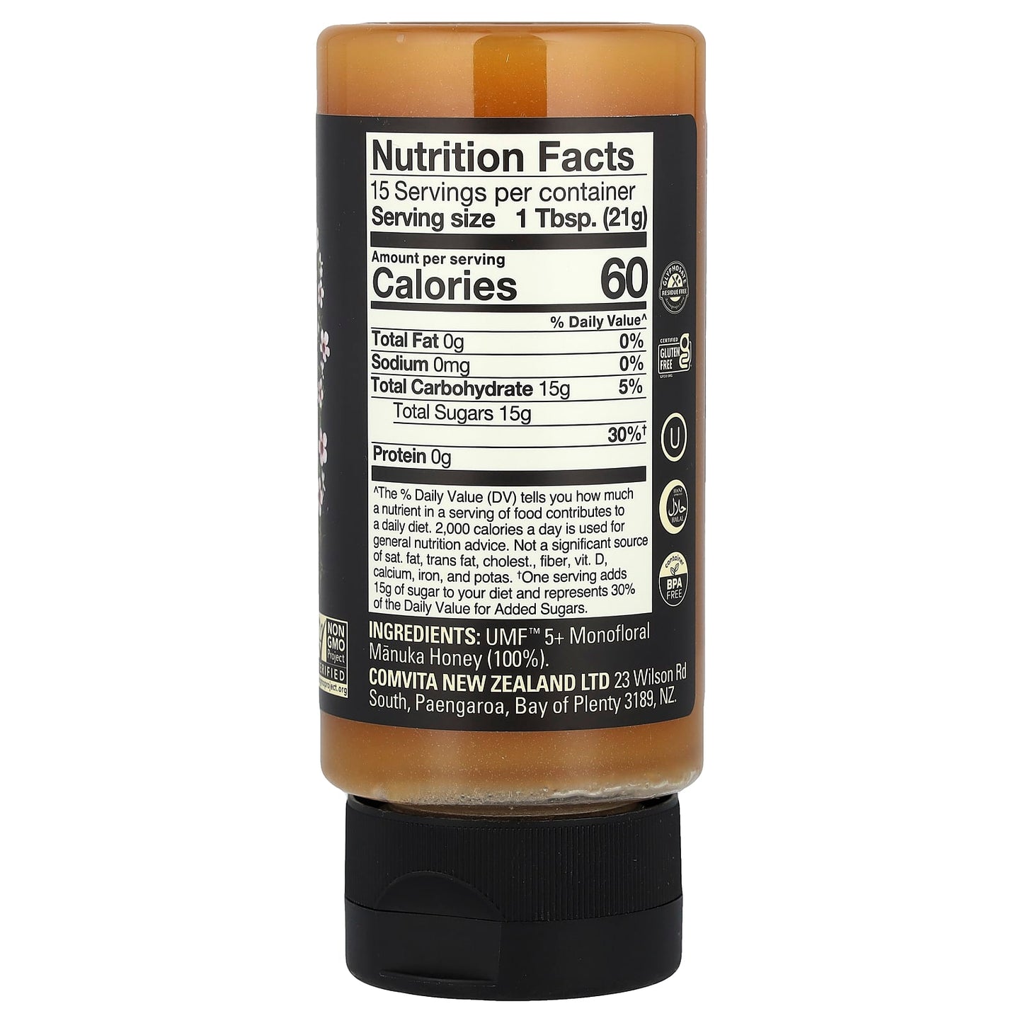 Comvita Manuka Honey UMF 5+ 11 oz - Natural Antimicrobial Benefits - Image 2