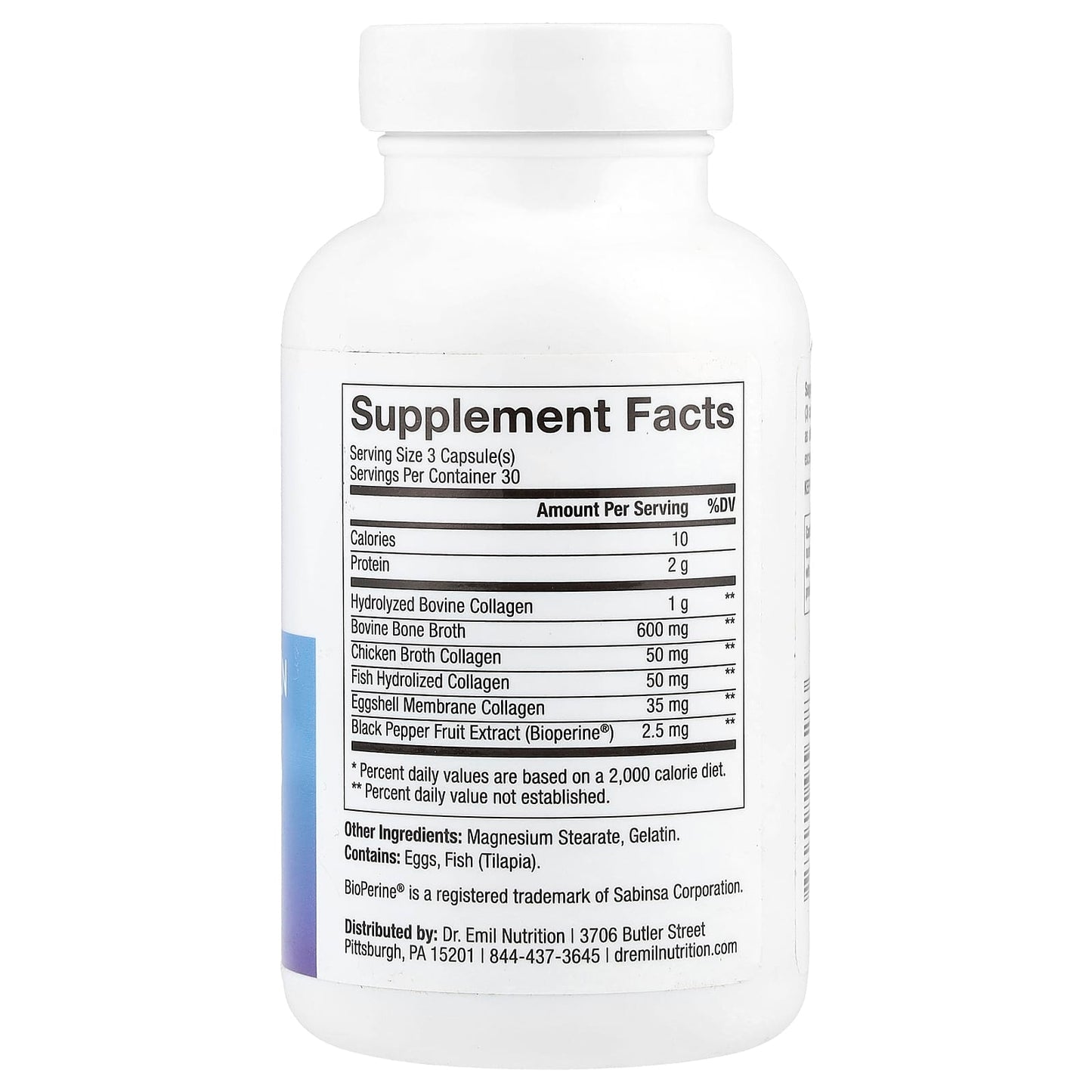 Collagen Supplement for Healthy Skin, Hair, Joints, and Digestion - 90 Capsules - Image 2