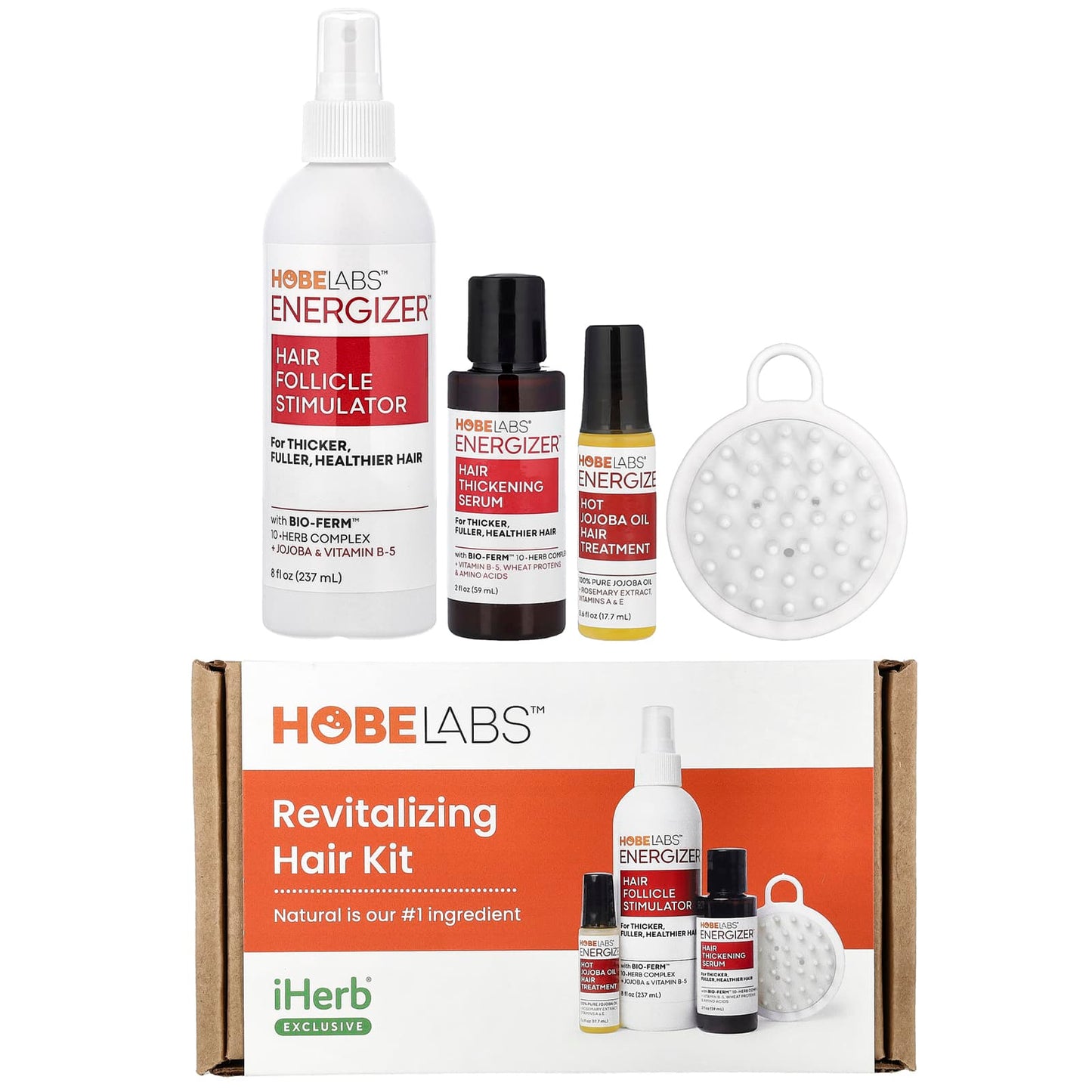 Revitalize Your Hair with Hobe Labs 4-Piece Hair Kit - Image 1
