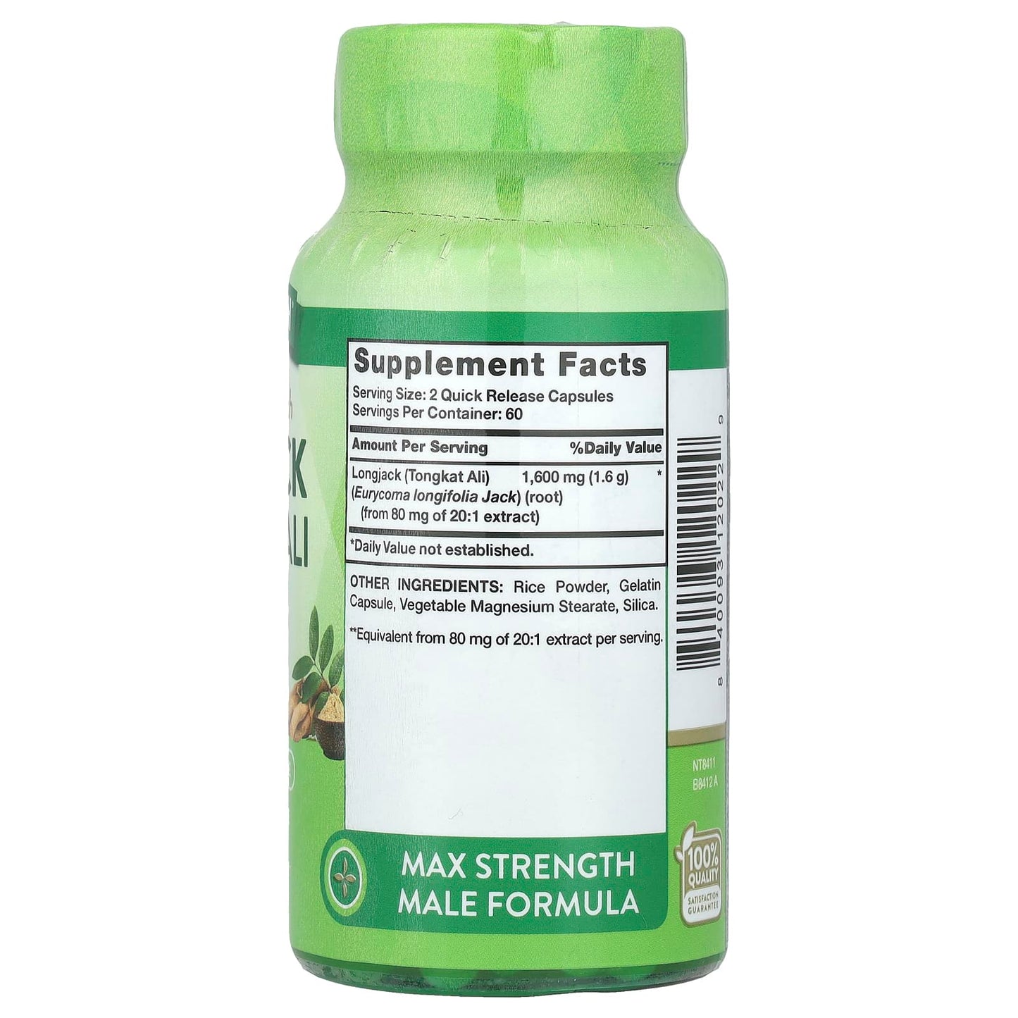 Nature's Truth, Longjack Tongkat Ali, Maximum Strength, 120 Quick Release Capsules (800 mg per Capsule) - Image 2