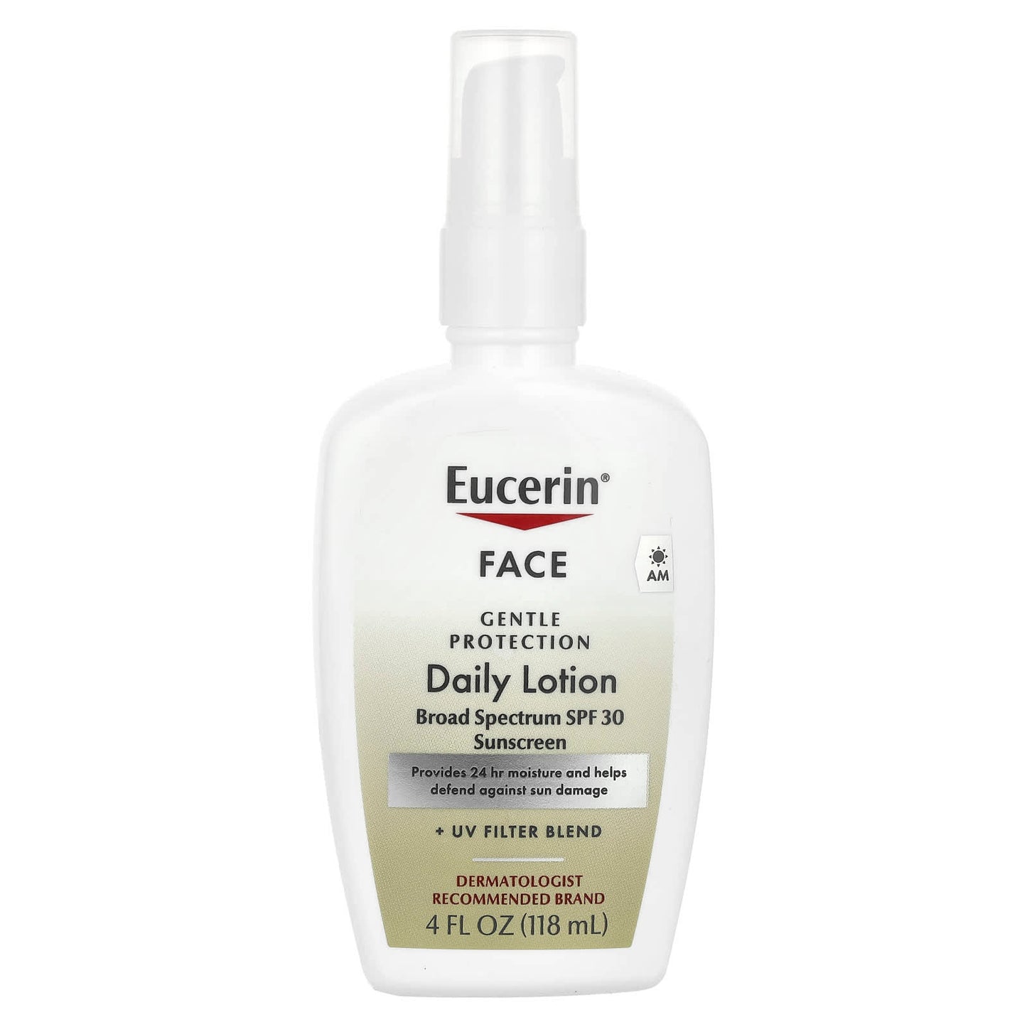 Eucerin Gentle Daily Lotion & Sunscreen, SPF 30, Fragrance Free, 4 fl oz - Image 1