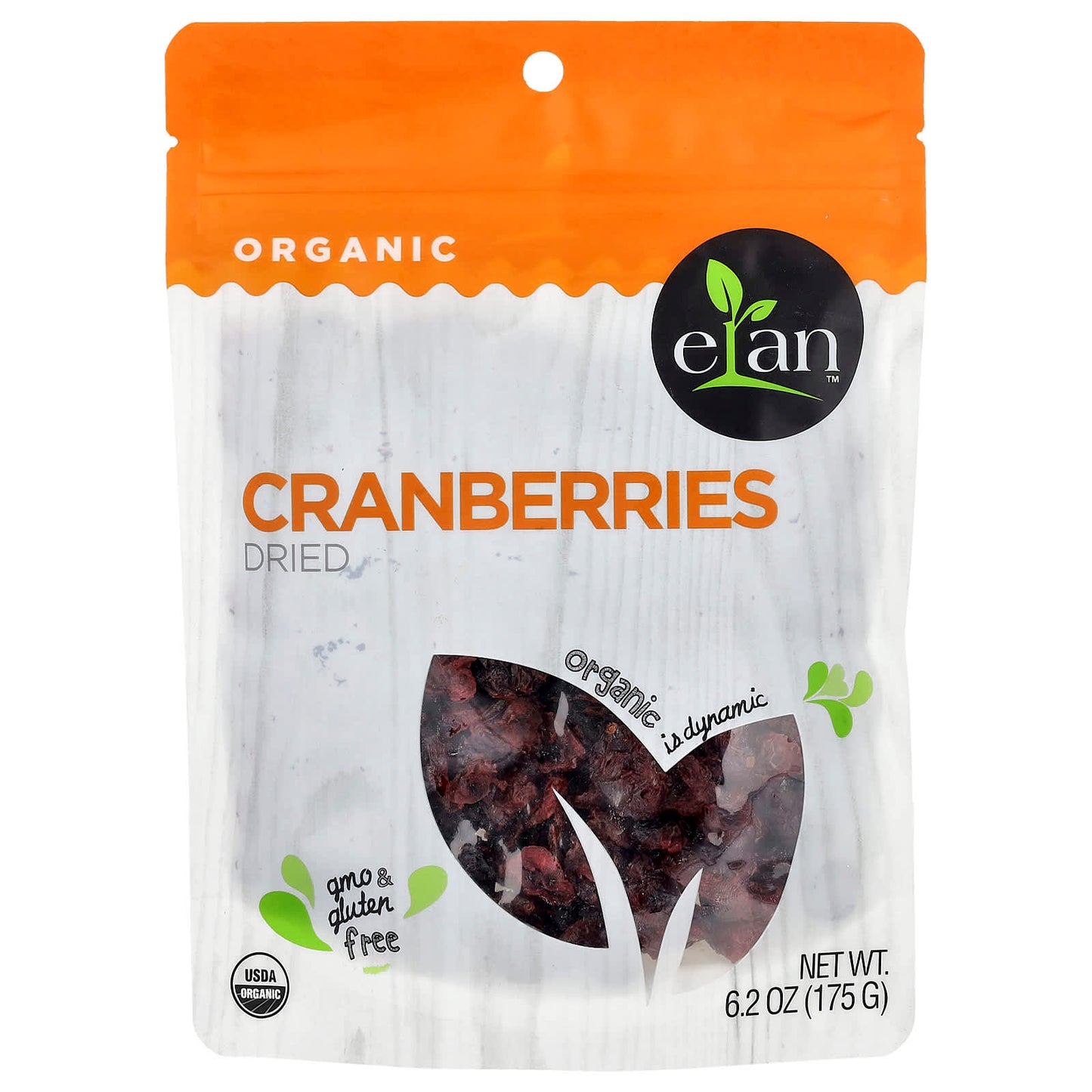 Organic Dried Cranberries by Elan - Delicious & Healthy Snack - Image 1