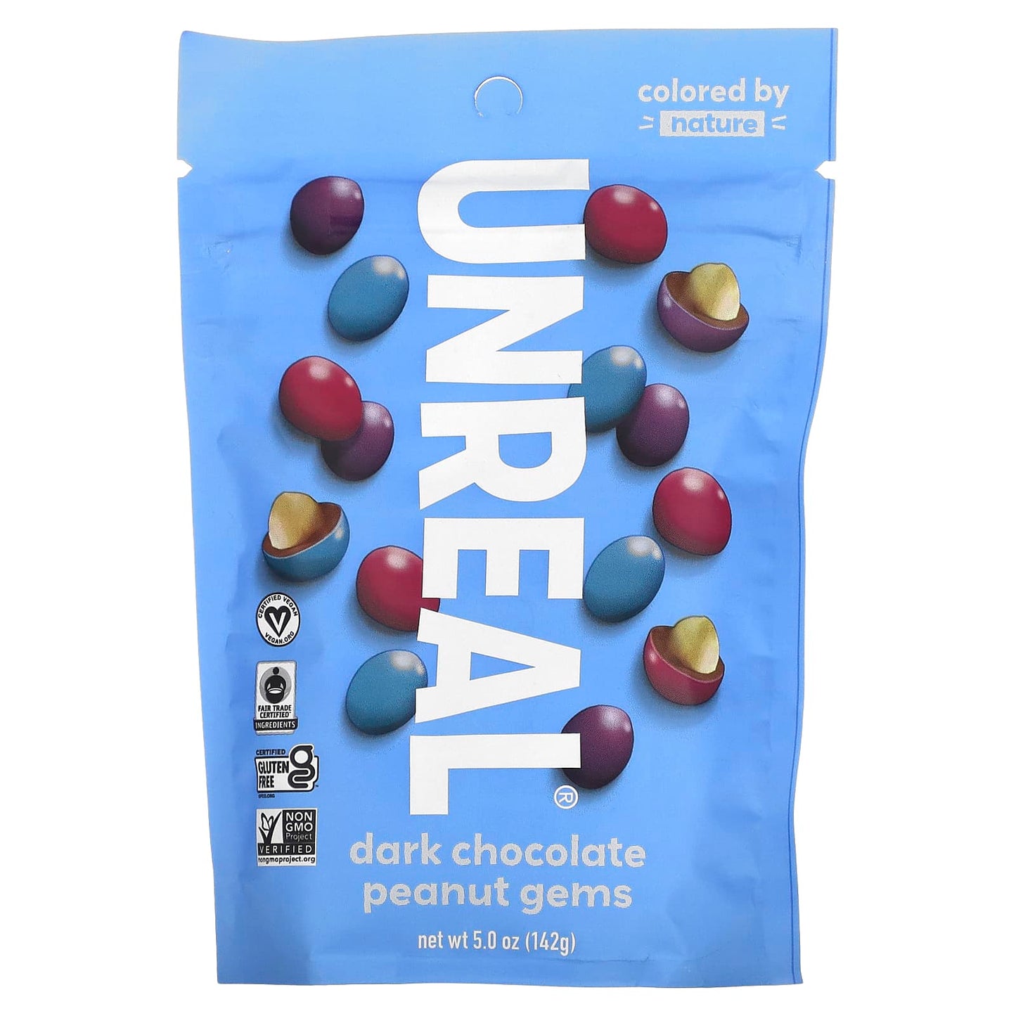 Unreal, Dark Chocolate Peanut Gems, 5 oz (142 g) - Image 1