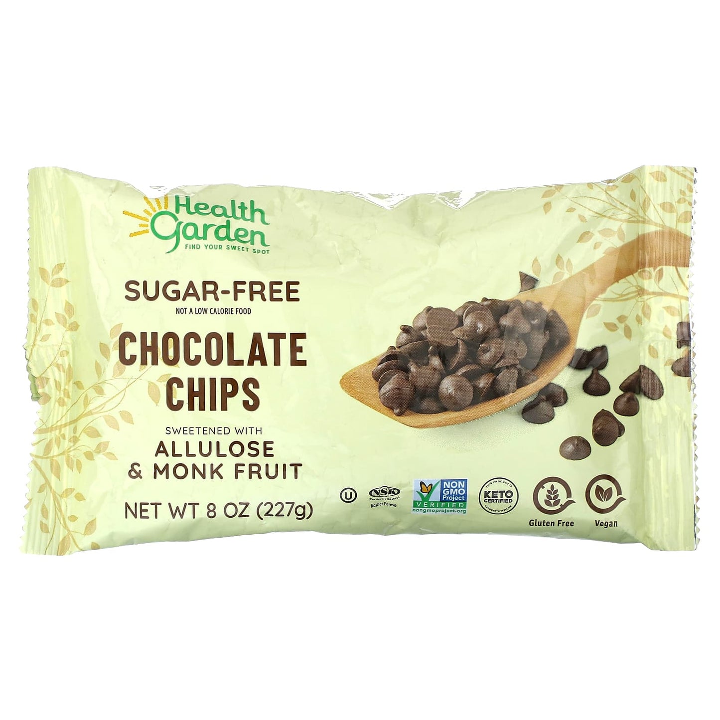 Sugar-Free Chocolate Chips by Health Garden - Keto Certified, Vegan - Image 1