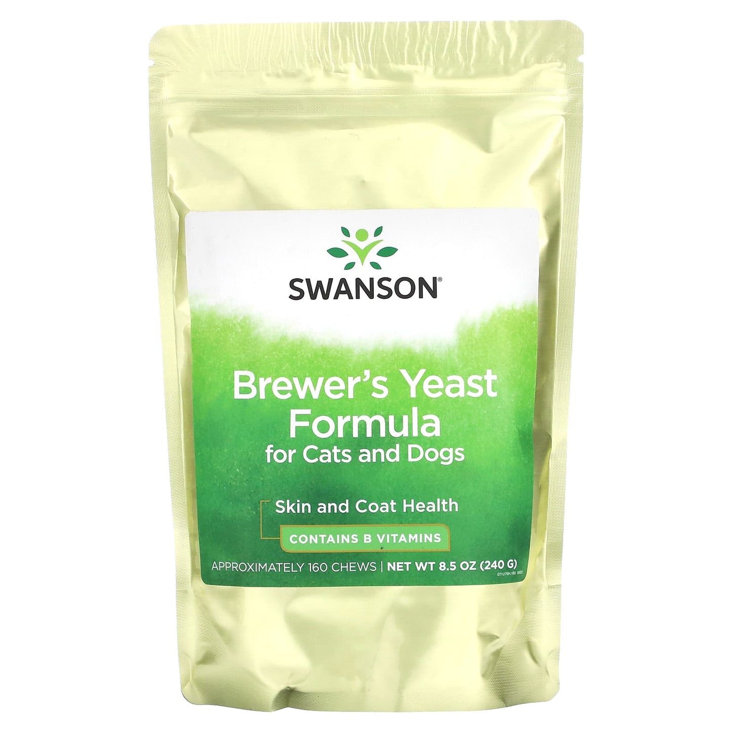 Swanson, Brewer's Yeast Formula For Cats and Dogs, Approximately 160 Chews, 8.5 oz (240 g) - Image 1