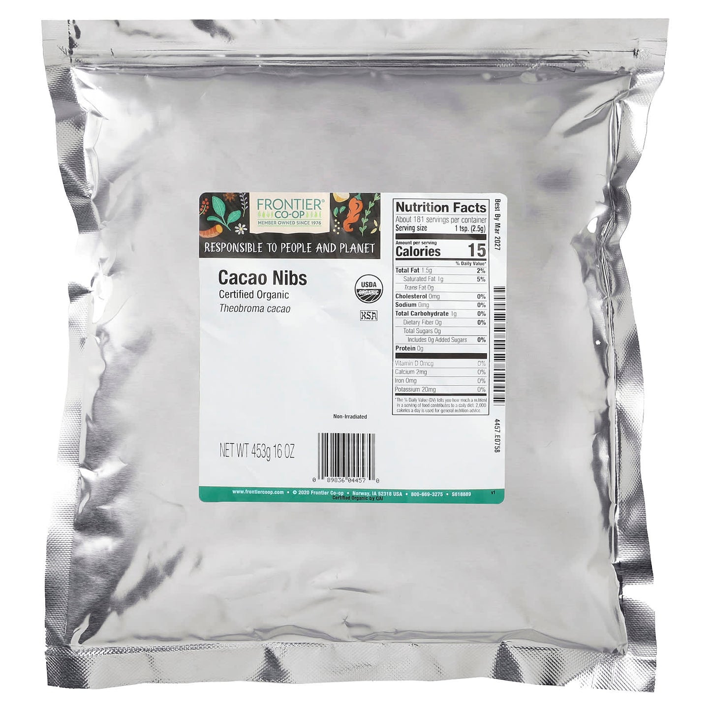 Dark Chocolate Bliss in Every Bite: Frontier Co-op Organic Cacao Nibs - Image 2