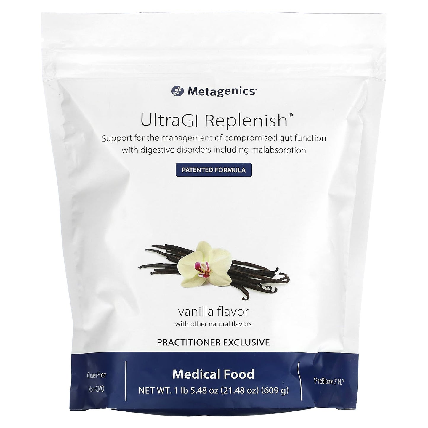 Metagenics, UltraGI Replenish, Vanilla, 21.48 oz (609 g) - Image 1
