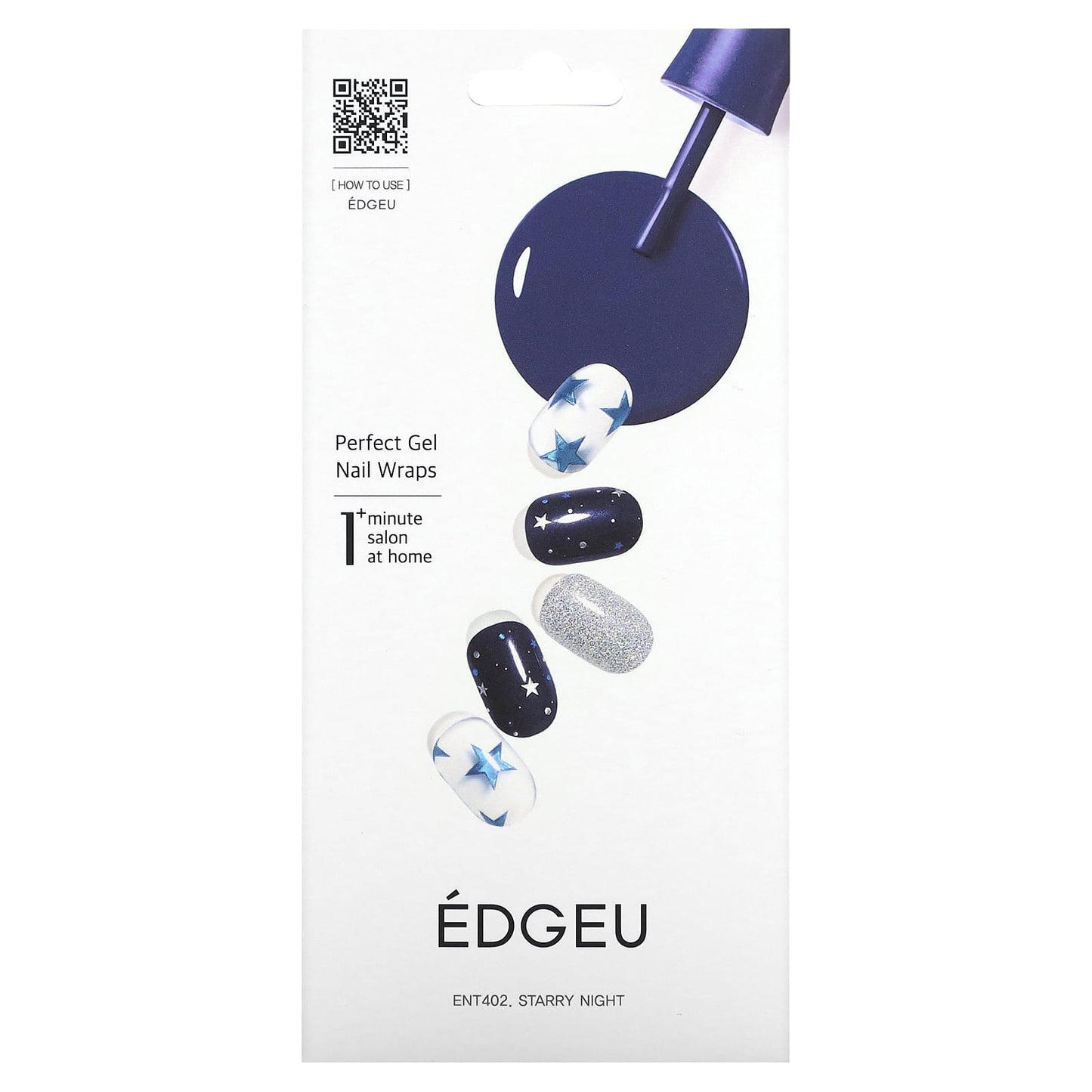 Edgeu Gel Nail Wraps Starry Night Set - 19 Piece Kit - Image 1