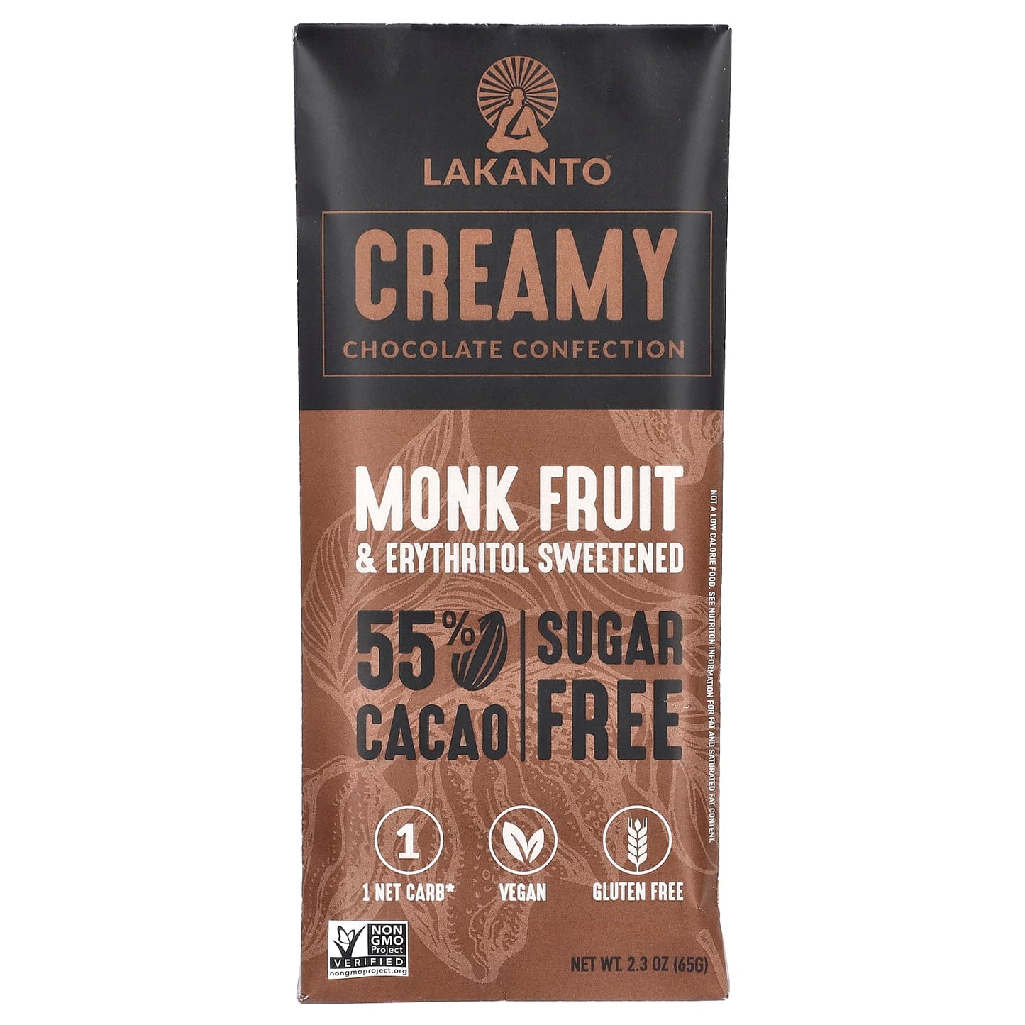 Lakanto, Creamy Chocolate Confection, 2.3 oz (65 g)