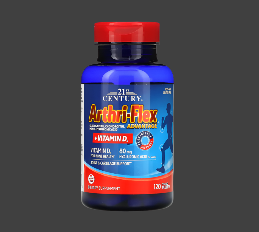 21st Century, Arthri-Flex Advantage + Vitamin D3, 120 Coated Tablets