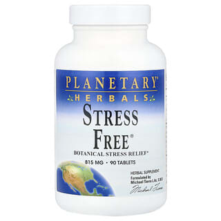 Stress Relief with Planetary Herbals Stress Free, 90 Tablets