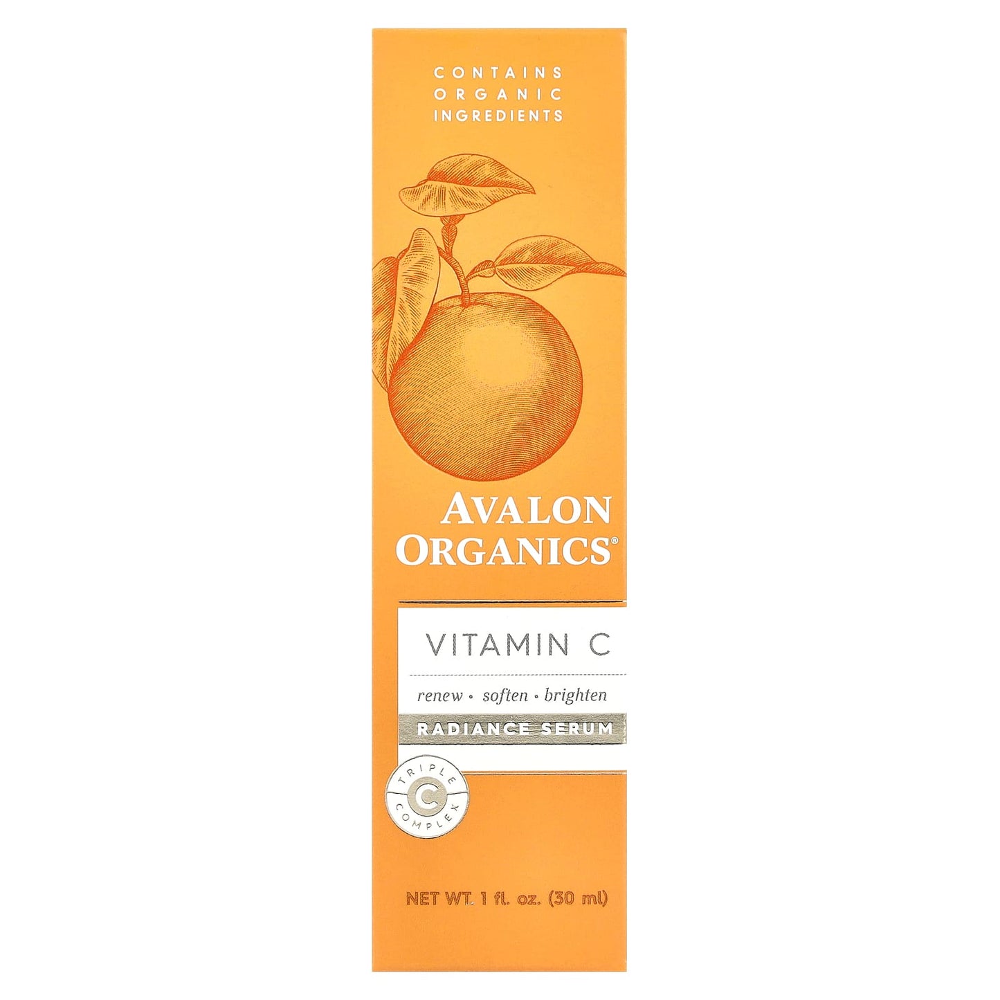 Avalon Organics Vitamin C Radiance Serum, 1 fl oz (30 ml) - Image 2