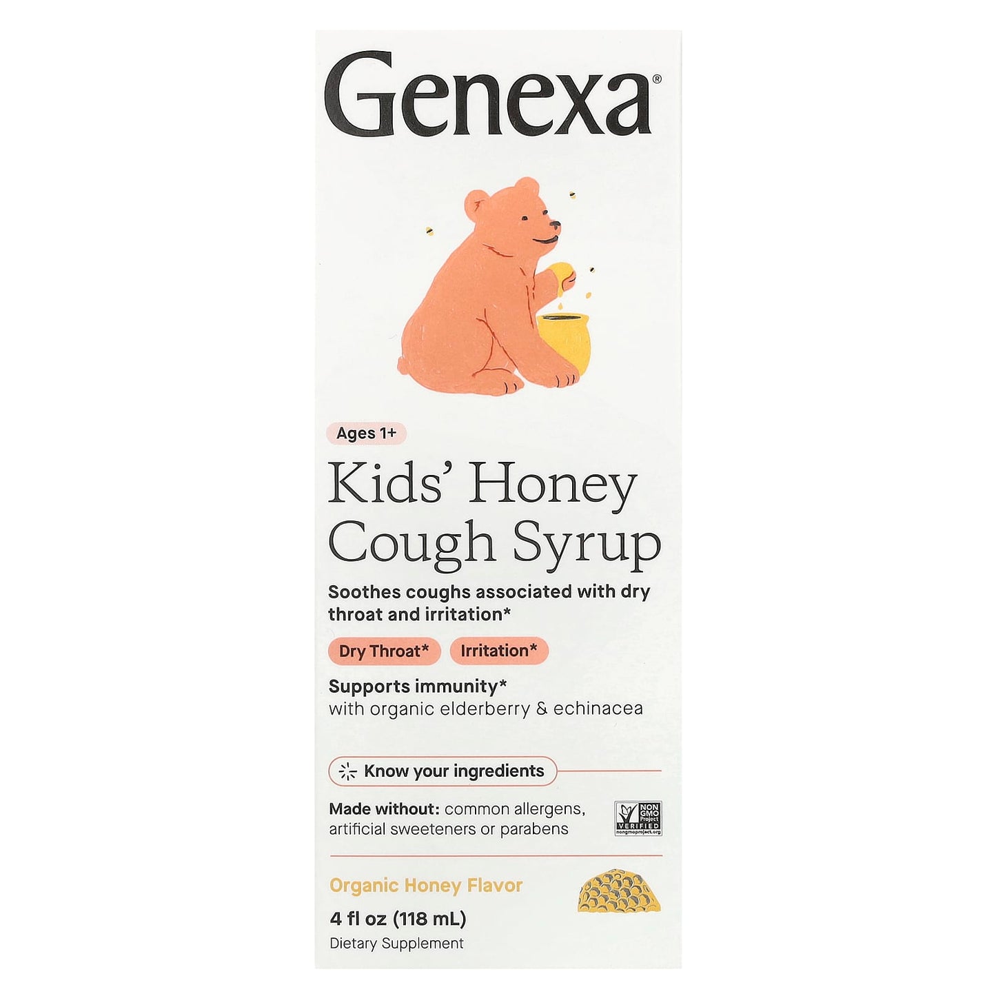 Natural Kids' Cough Syrup with Organic Honey | Non-GMO & Gluten-Free - Image 1