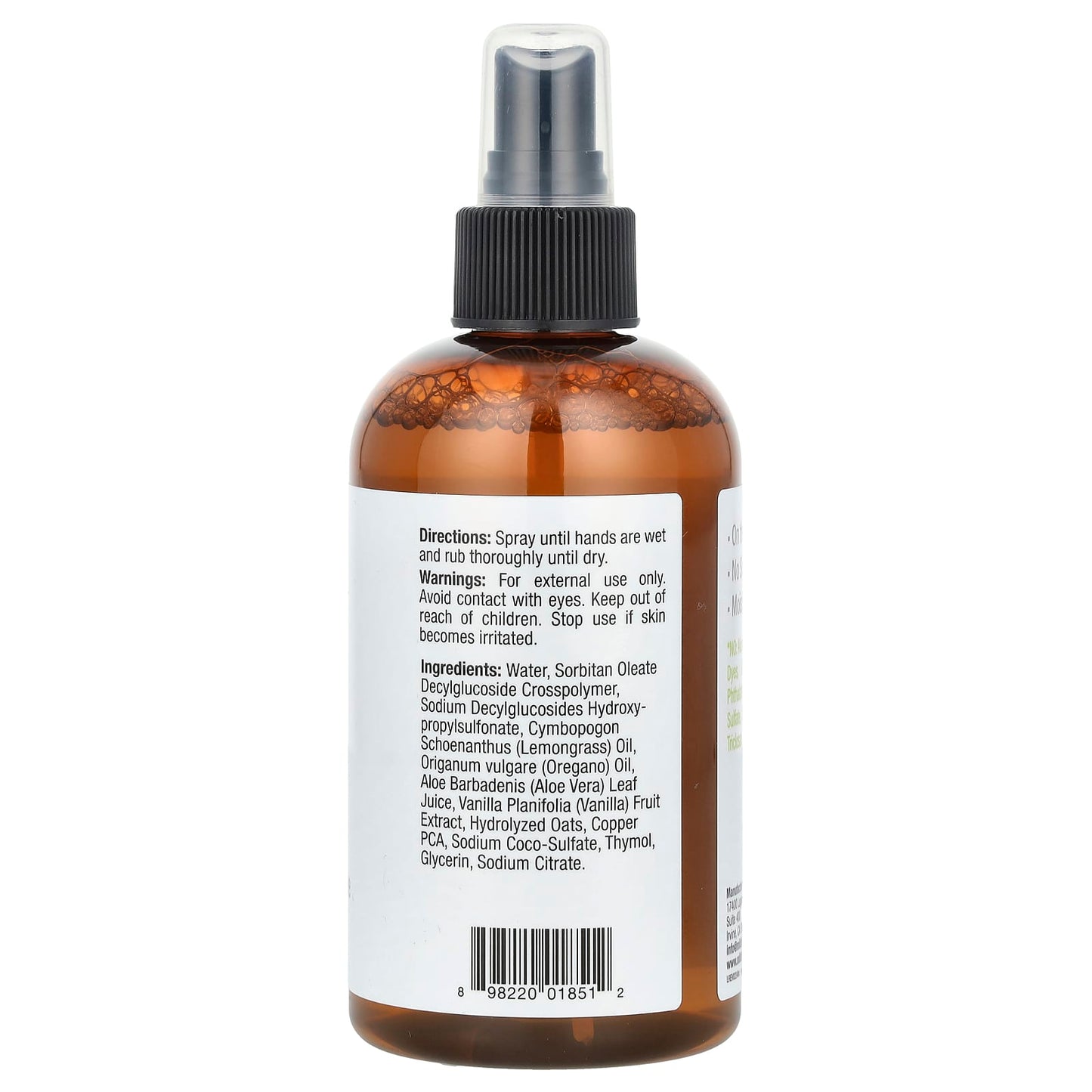 Alcohol-Free Lemongrass Hand Cleanser for Healthy Skin - Image 2