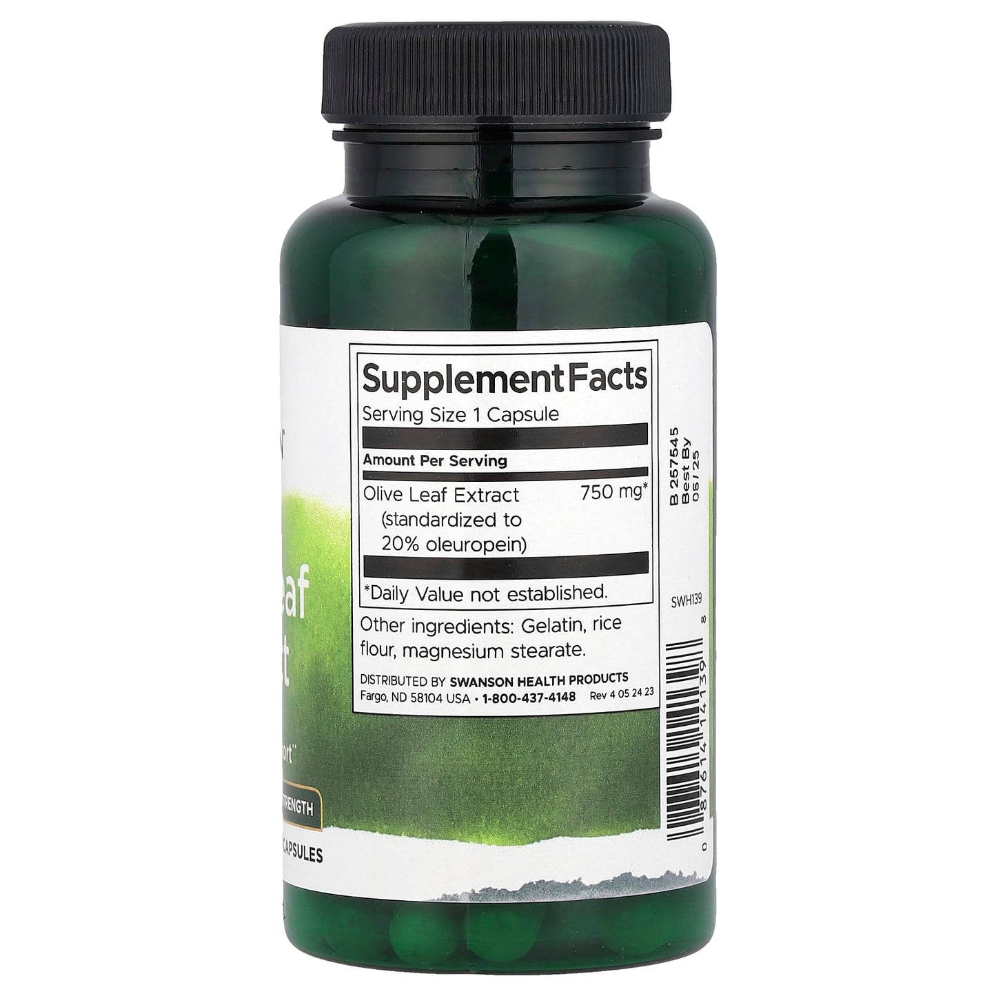 Swanson, Olive Leaf Extract, Extra Strength, 750 mg, 60 Capsules