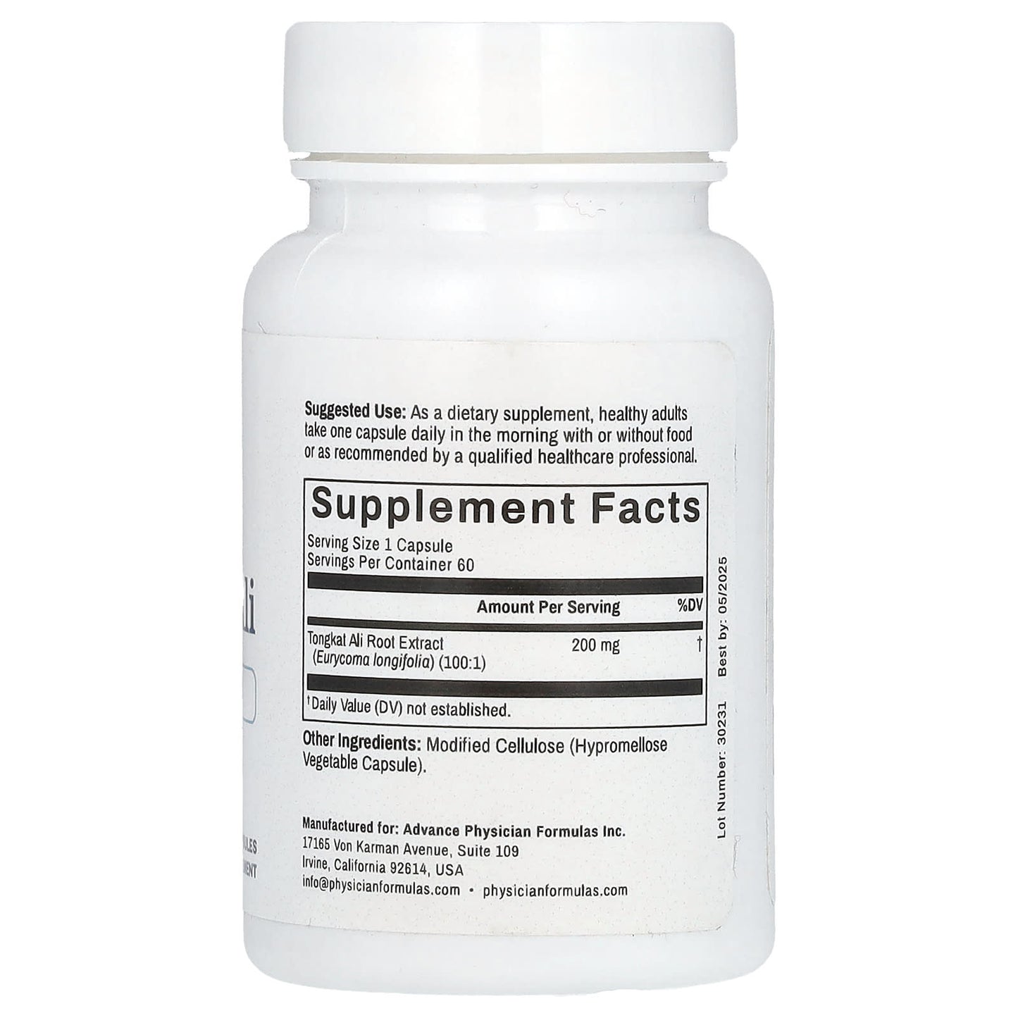 Tongkat Ali Supplement for Men's Health - 200 mg, 60 Capsules - Image 2