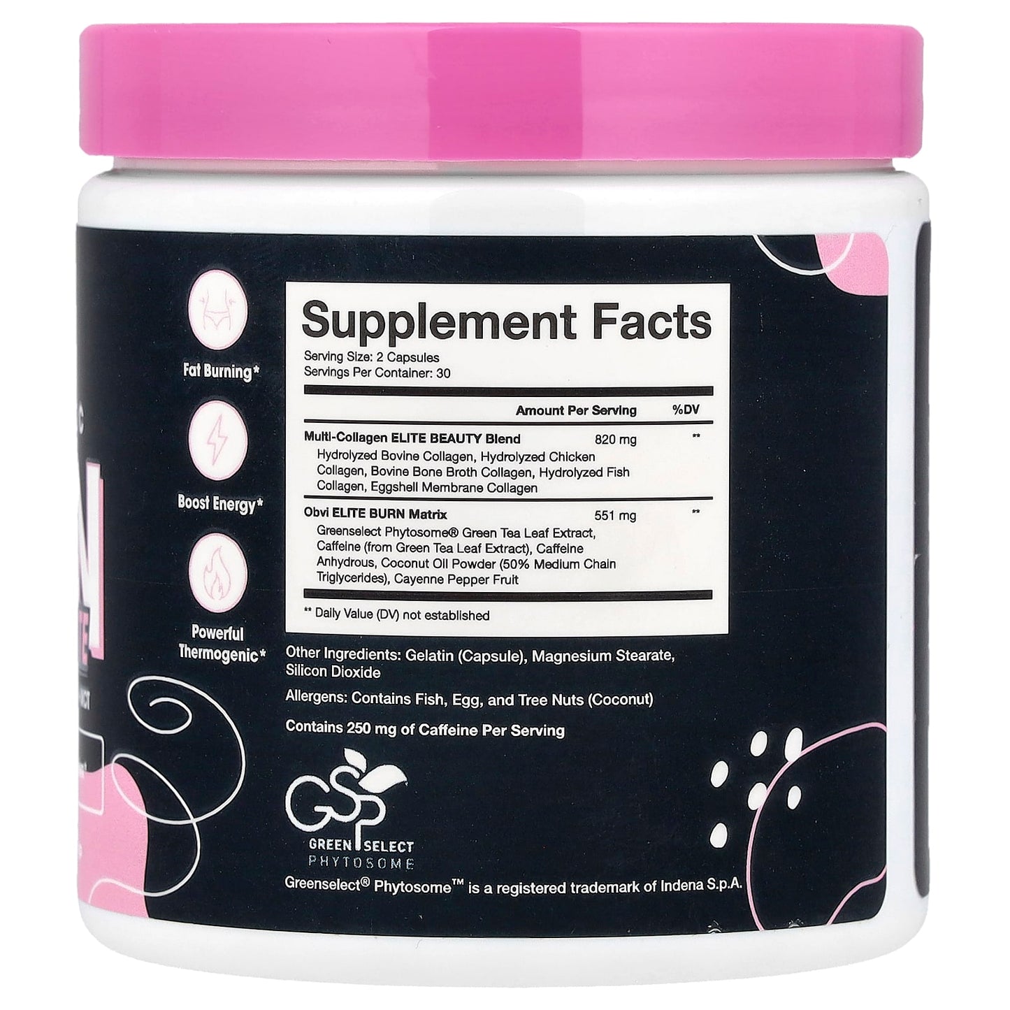 Obvi, Collagenic Burn Elite, 60 Capsules - Image 2