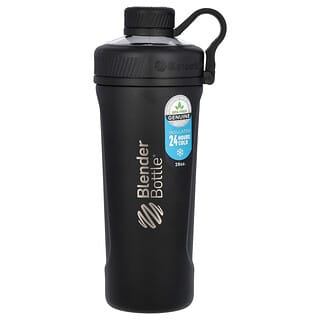 Stainless Steel Blender Bottle 26 oz Insulated Matte Black