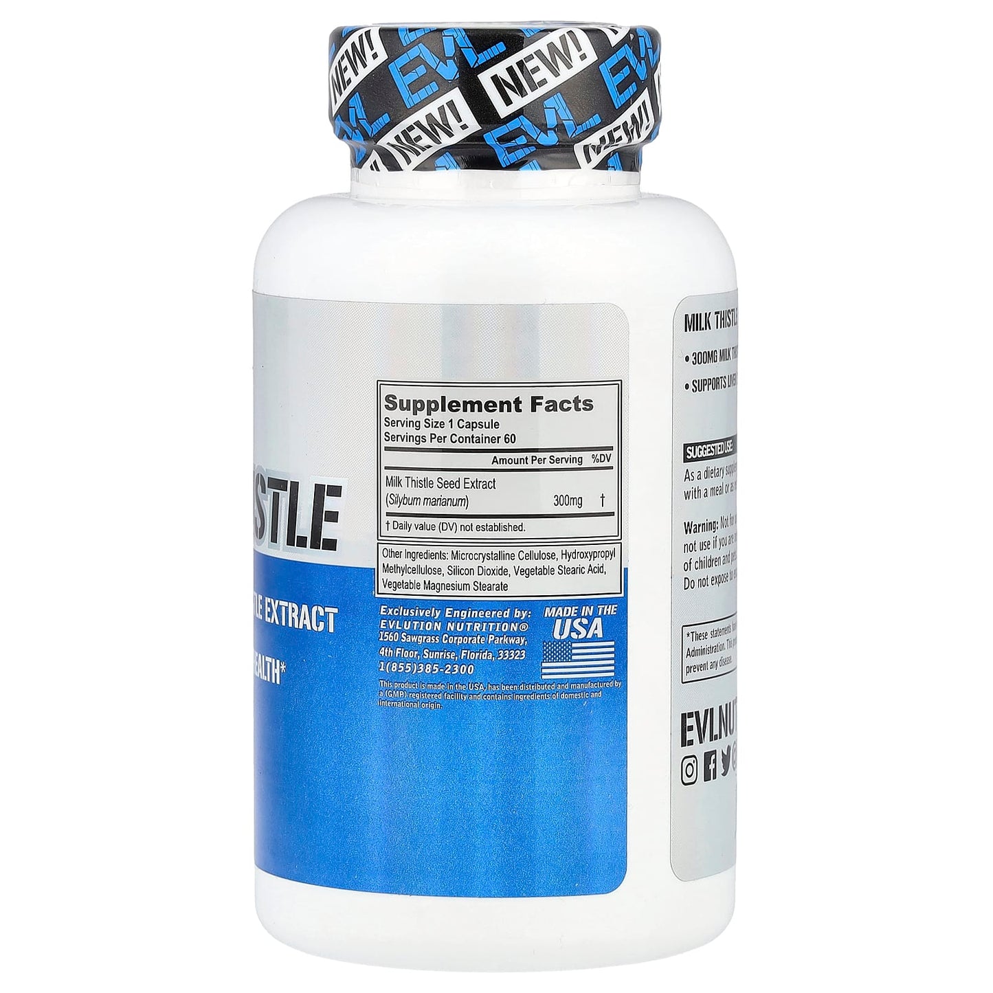 EVLution Nutrition Milk Thistle 300mg for Liver Detox & Health - Image 2