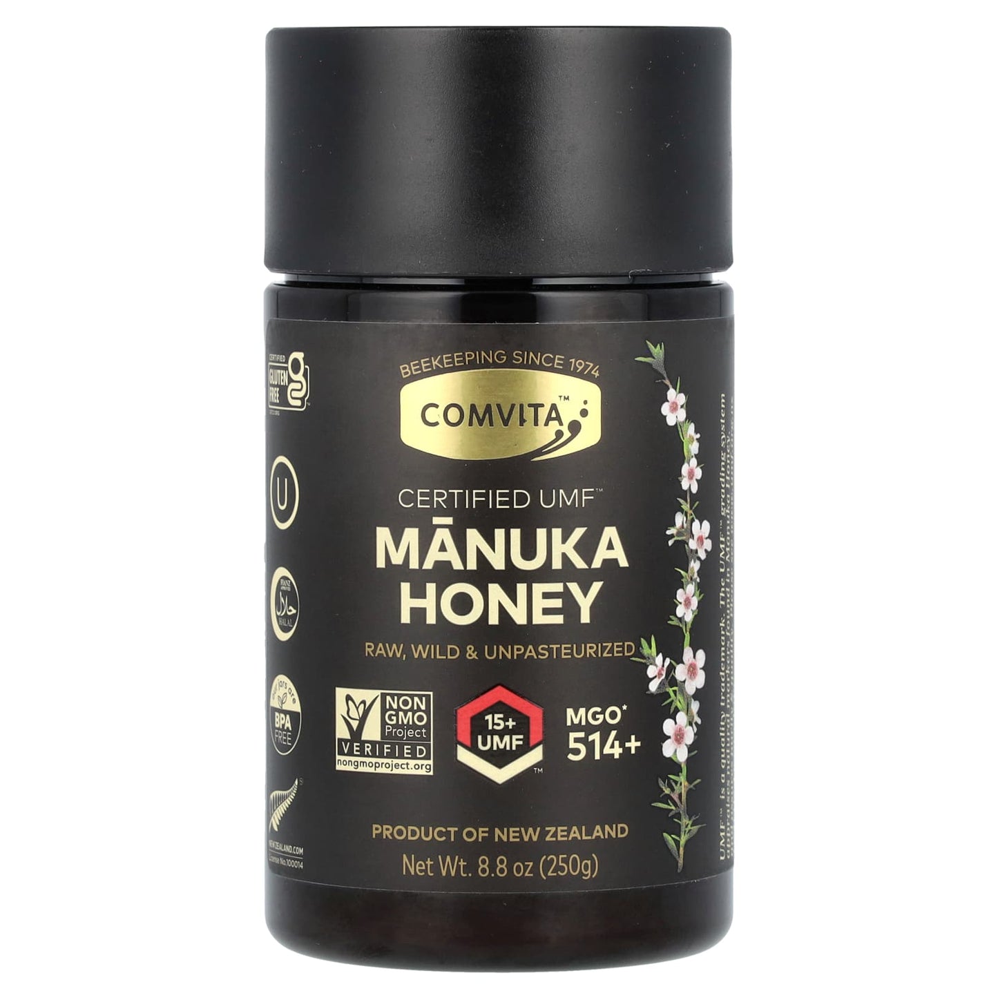 Comvita UMF 15+ Manuka Honey, 8.8 oz (250 g) - Premium Quality - Image 1