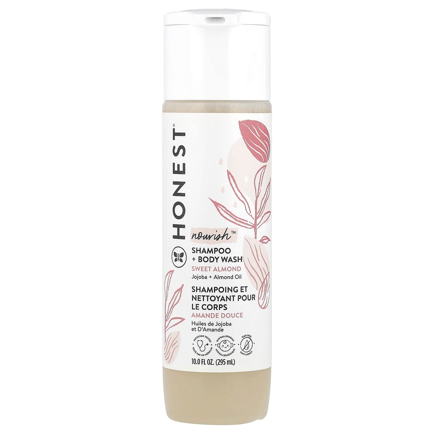 The Honest Company, Nourish™, Shampoo + Body Wash, Sweet Almond, 10 fl oz (295 ml) - Image 1