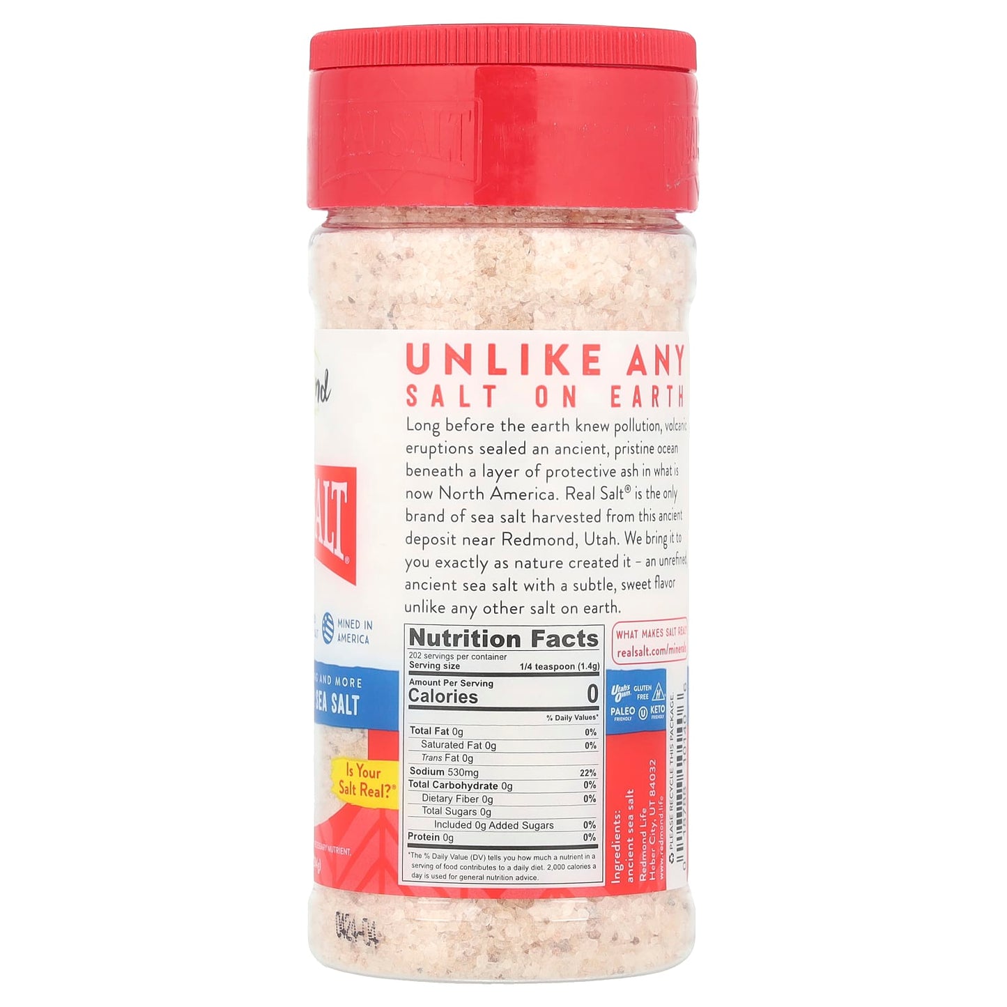 Redmond Trading Company, Real Salt®, Ancient Kosher Sea Salt, 10 oz (284 g) - Image 2