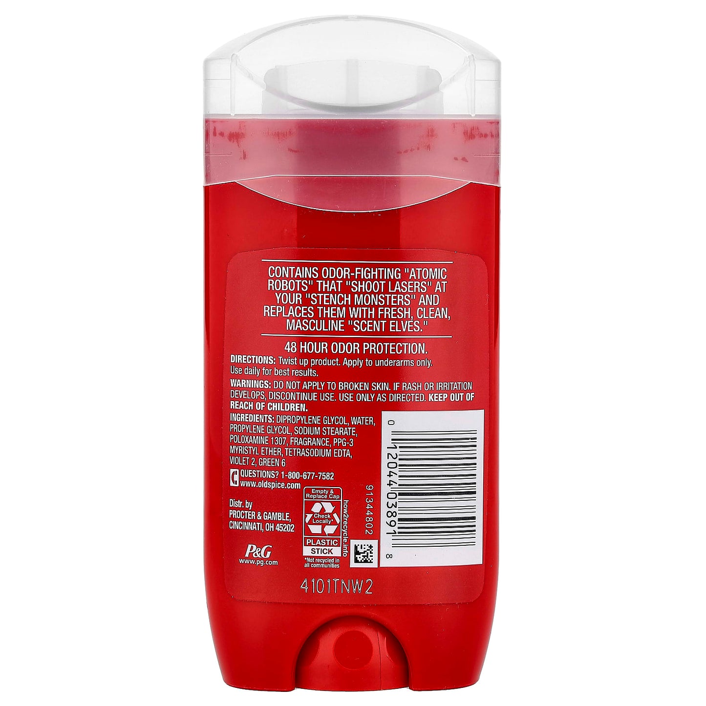 Old Spice, High Endurance®, Deodorant, Pure Sport, 3 oz (85 g) - Image 2