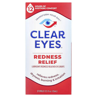 Clear Eyes Redness Relief Eye Drops for Dry, Itchy Eyes