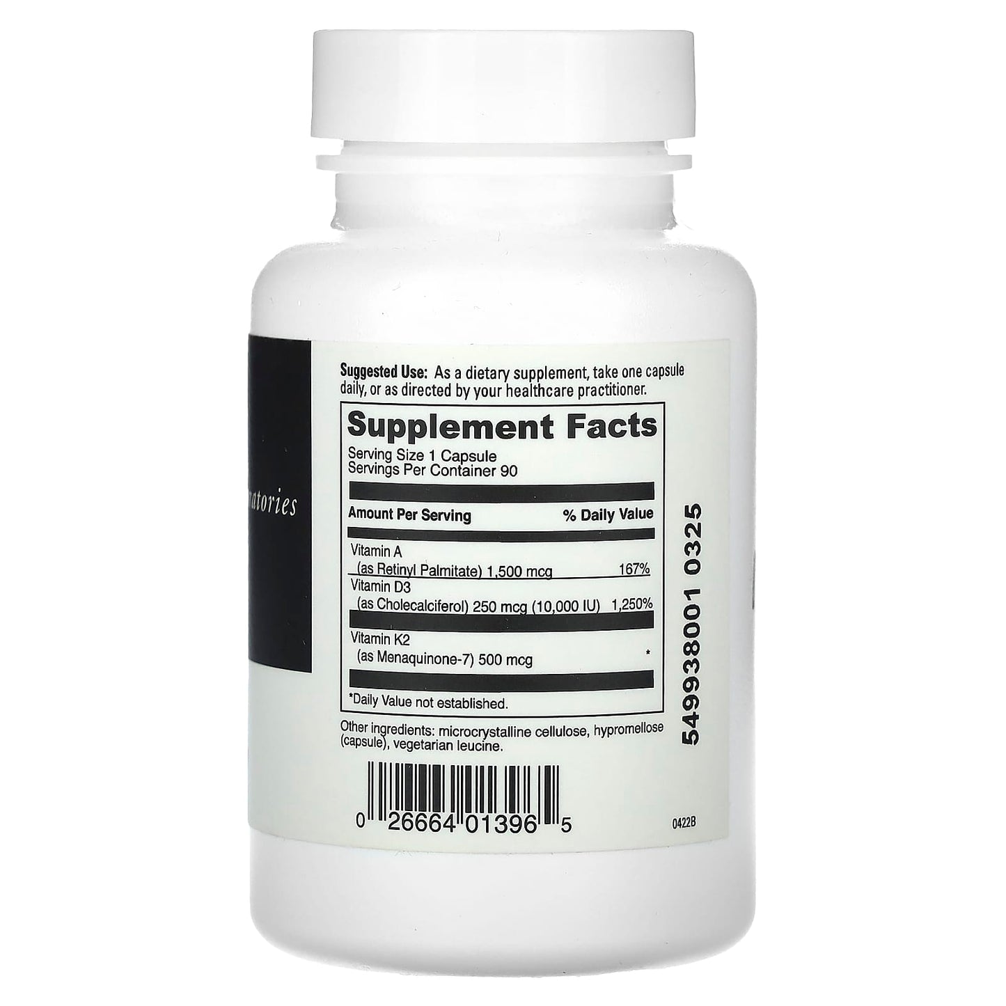 DaVinci Laboratories A-D-K 10 Dietary Supplement - 90 Capsules - Image 2