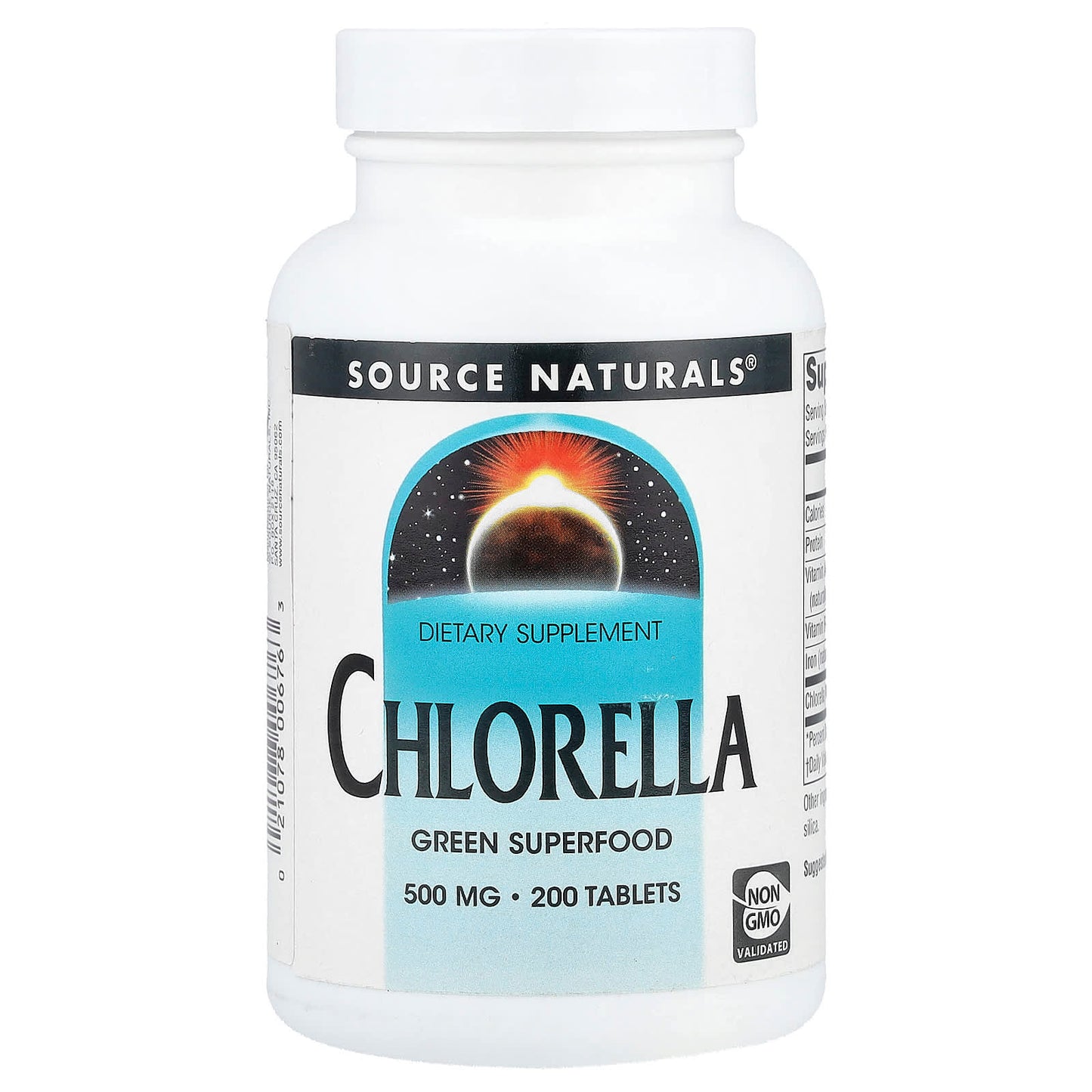 Source Naturals, Chlorella, 500 mg, 200 Tablets (125 mg per Tablet) - Image 1