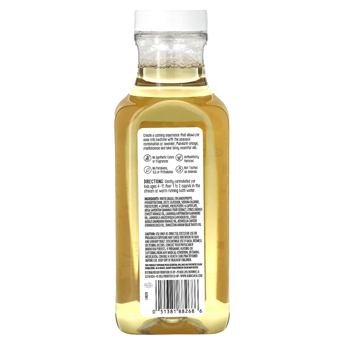 Aura Cacia Peaceful Kids Bedtime Bubble Bath, 13 fl oz (384 ml) - Image 2