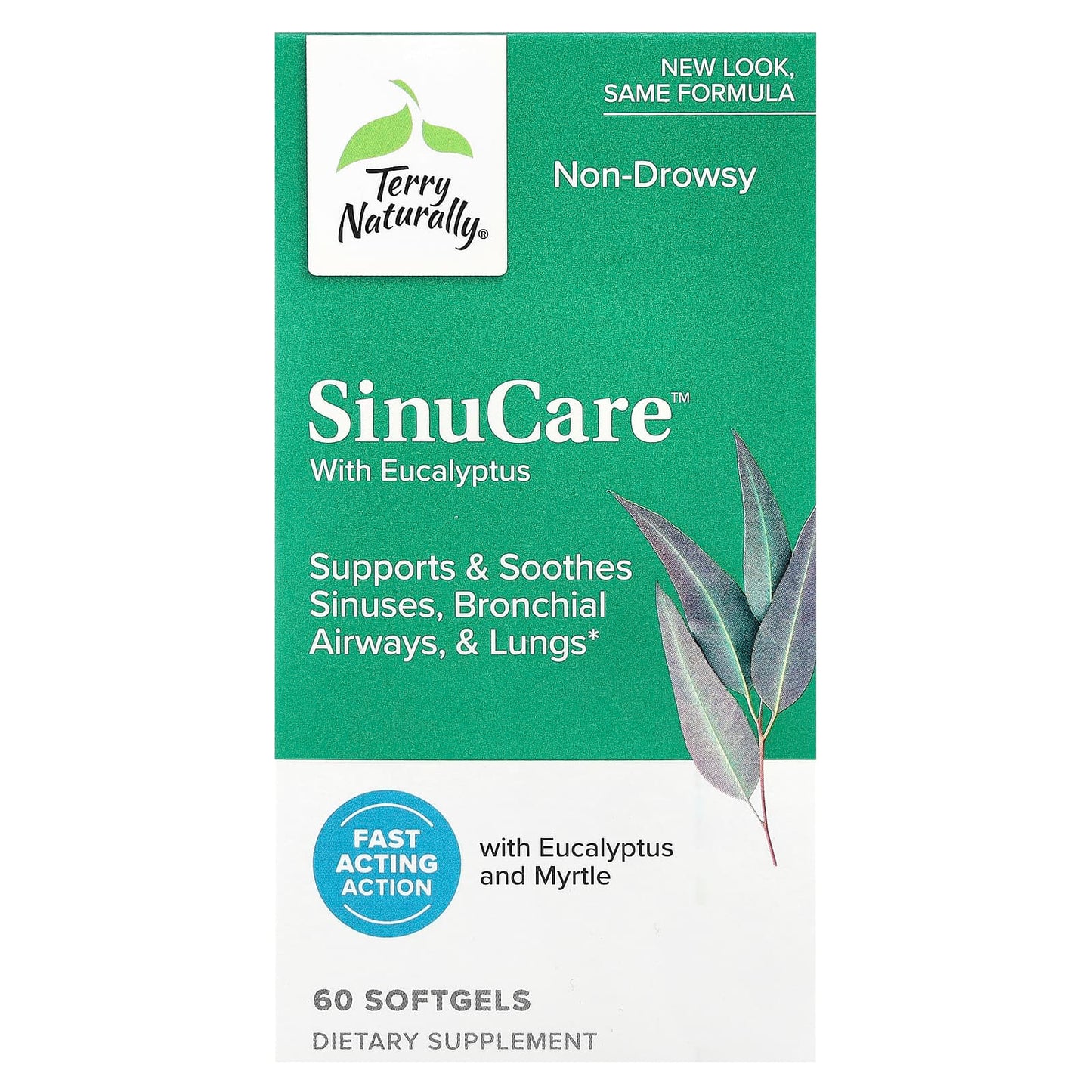 Terry Naturally, SinuCare™ with Eucalyptus, 60 Softgels - Image 1